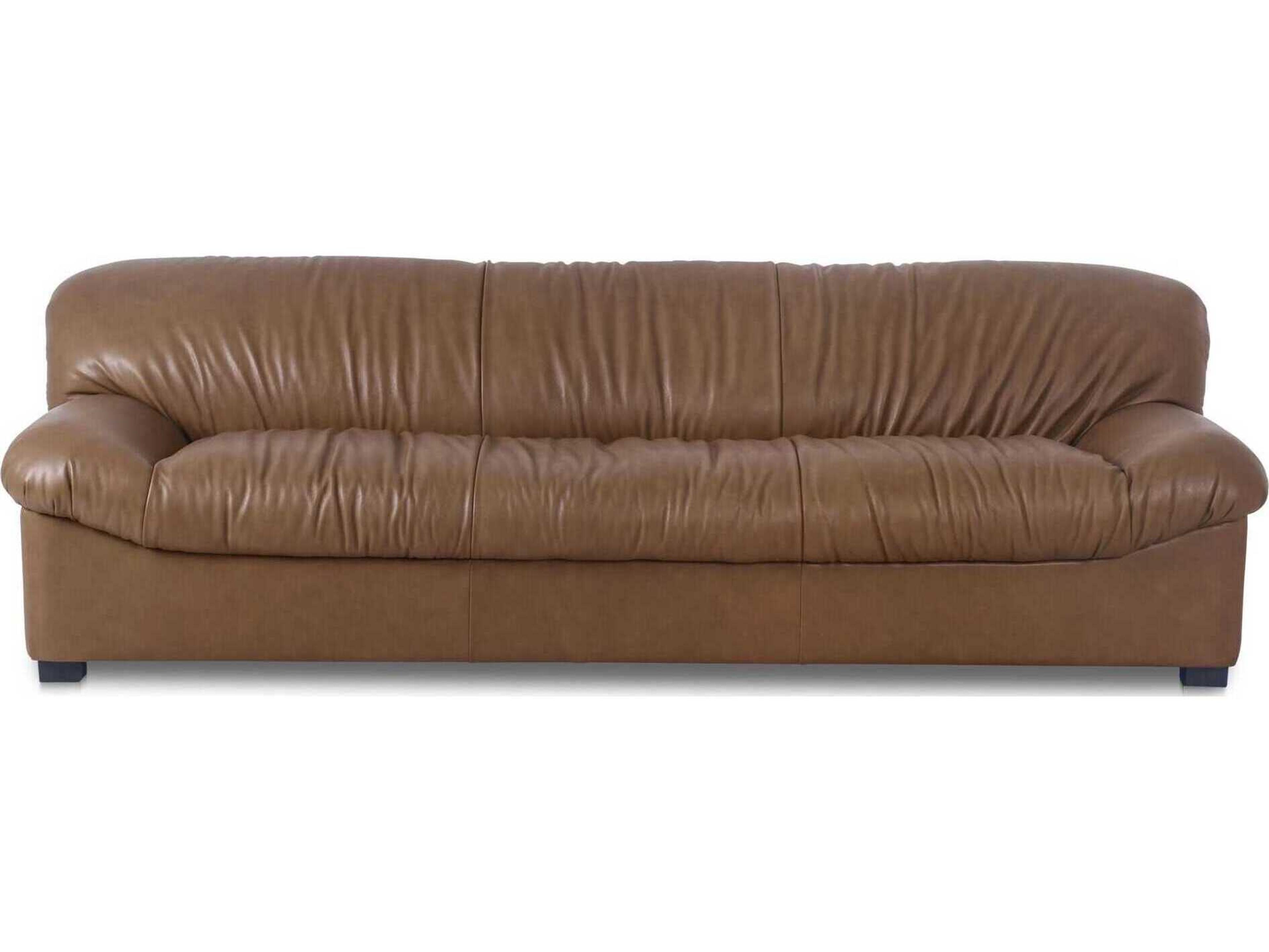 Moe's Home Halston Brown Leather Sofa