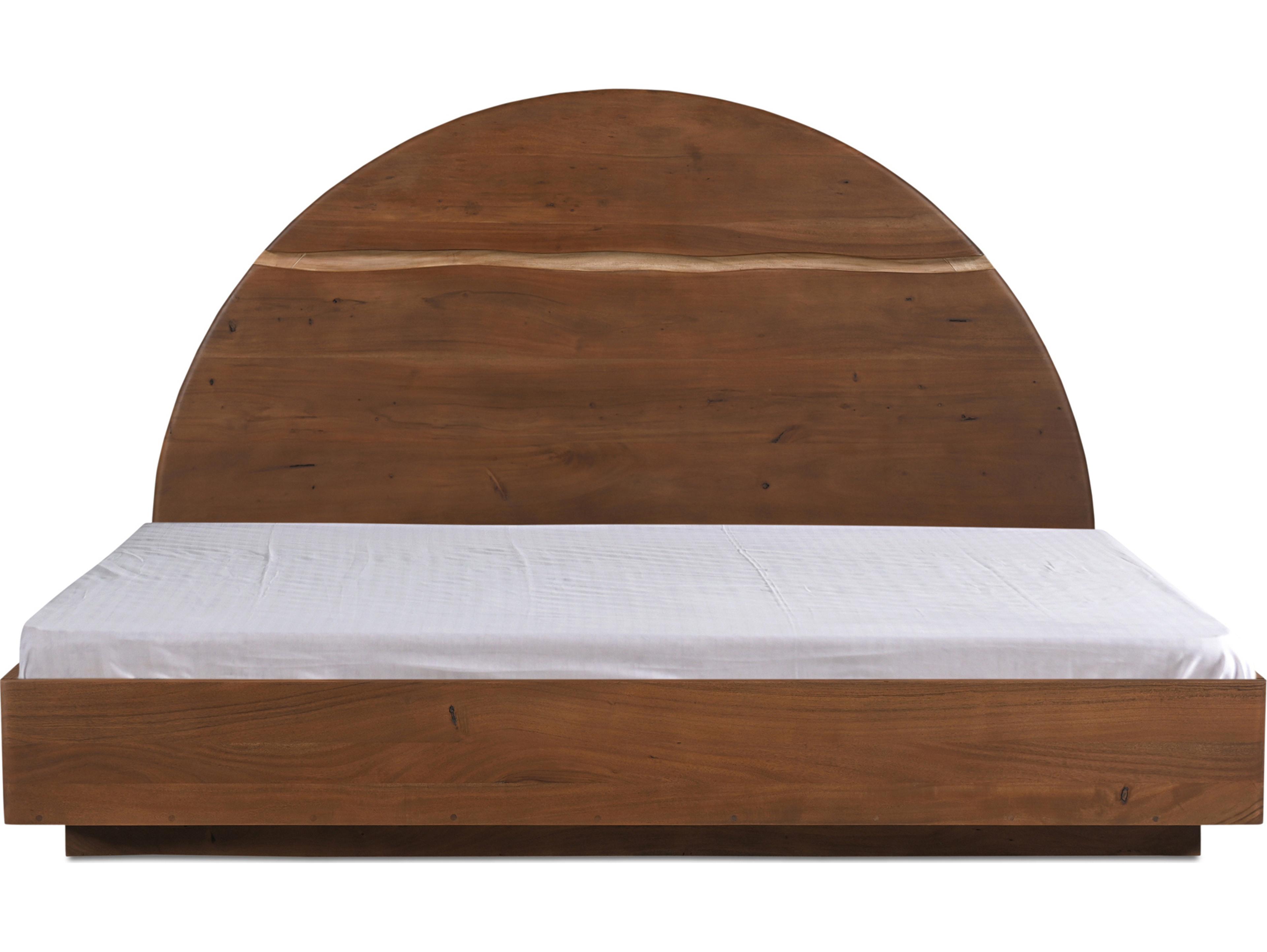 Moe's Home Watson Brown Acacia Wood Queen Platform Bed