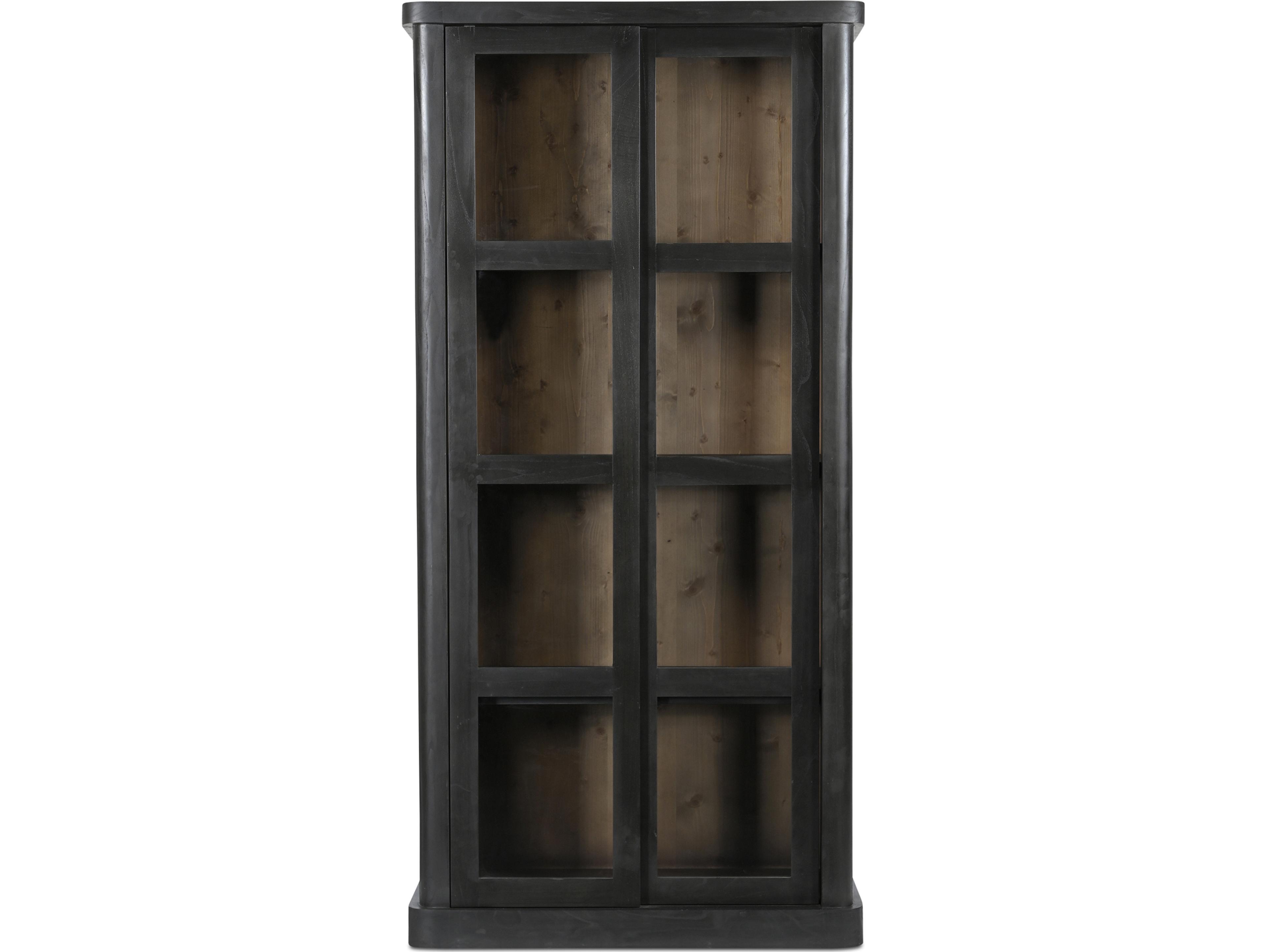 Moe's Home Mona Pine Wood Display Cabinet