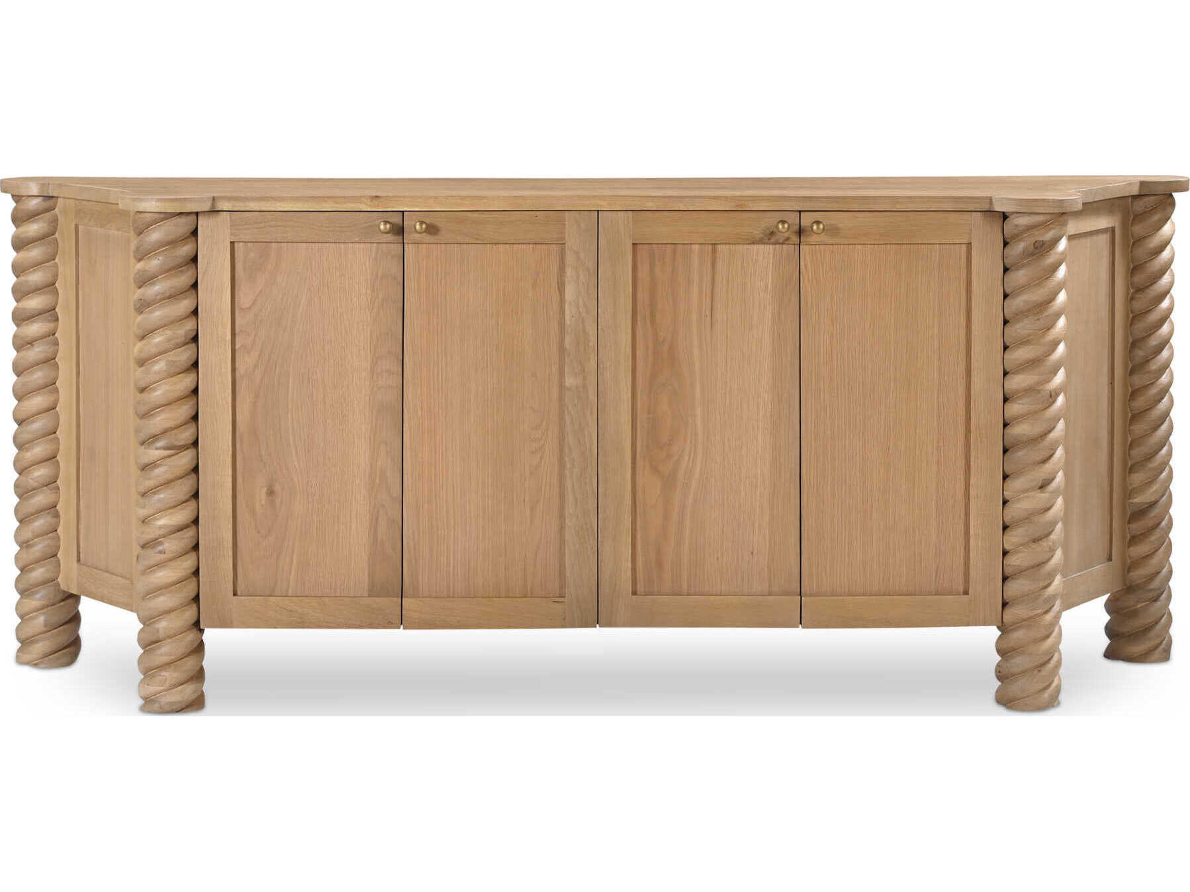Moe's Home Treccia 76" Oak Wood Natural Sideboard