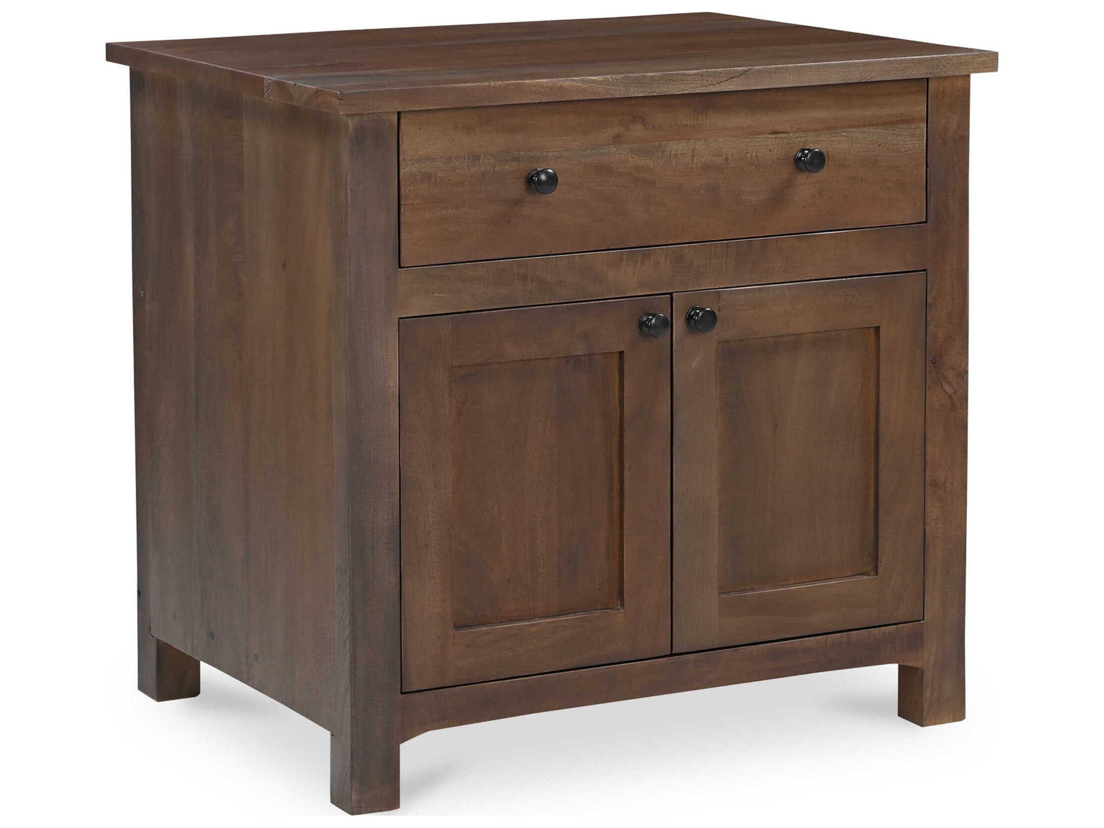 Moe's Home Gene 1-Drawer Acacia Wood Nightstand