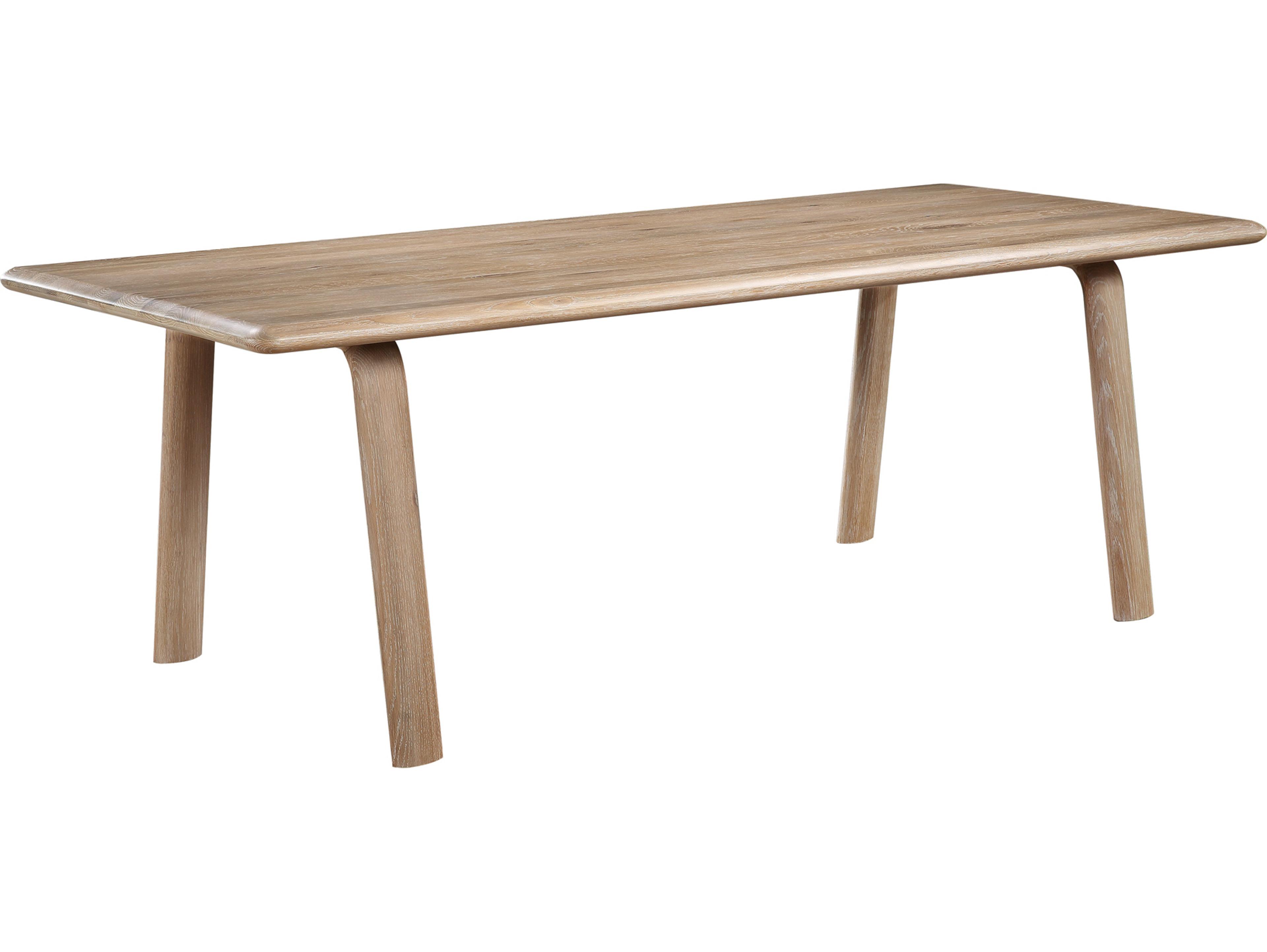 Moe's Home Rectangular Wood Natural White Oak Dining Table