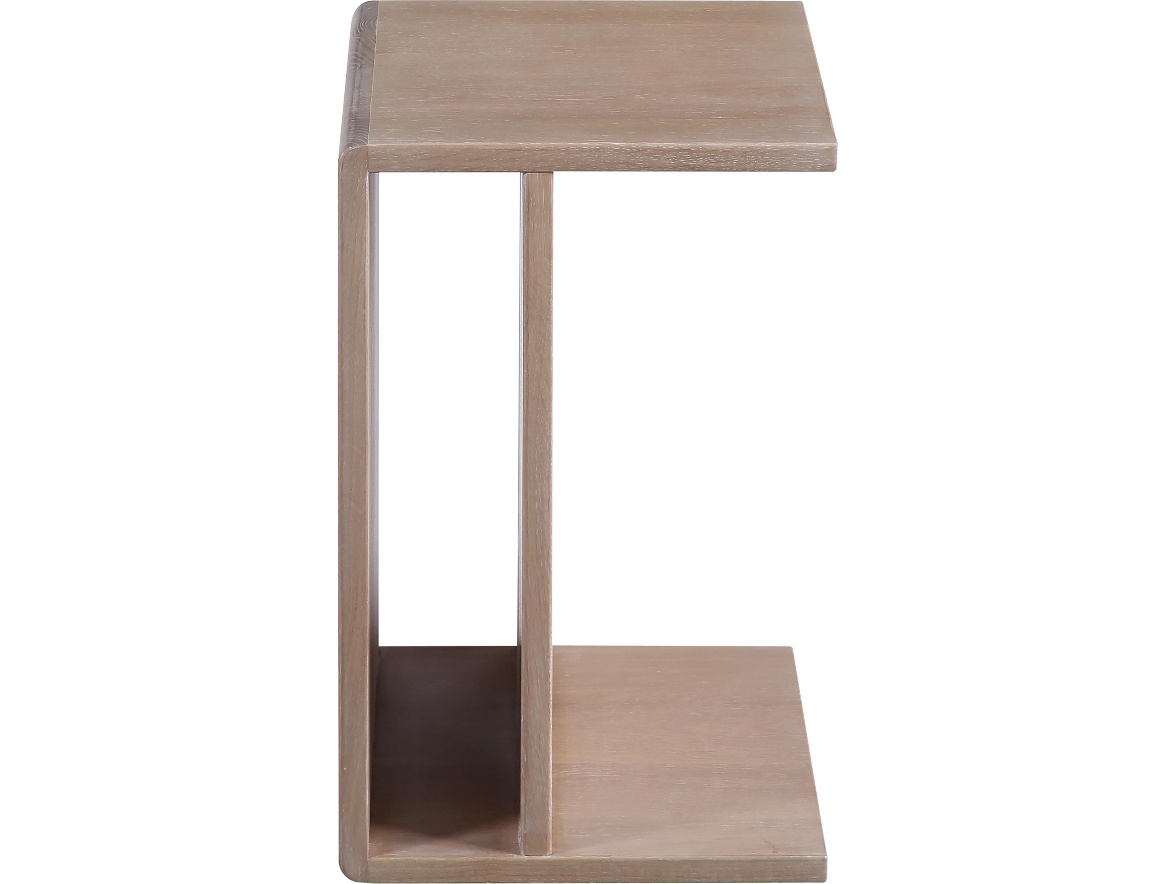 Moe's Home Rectangular Wood White Wash End Table