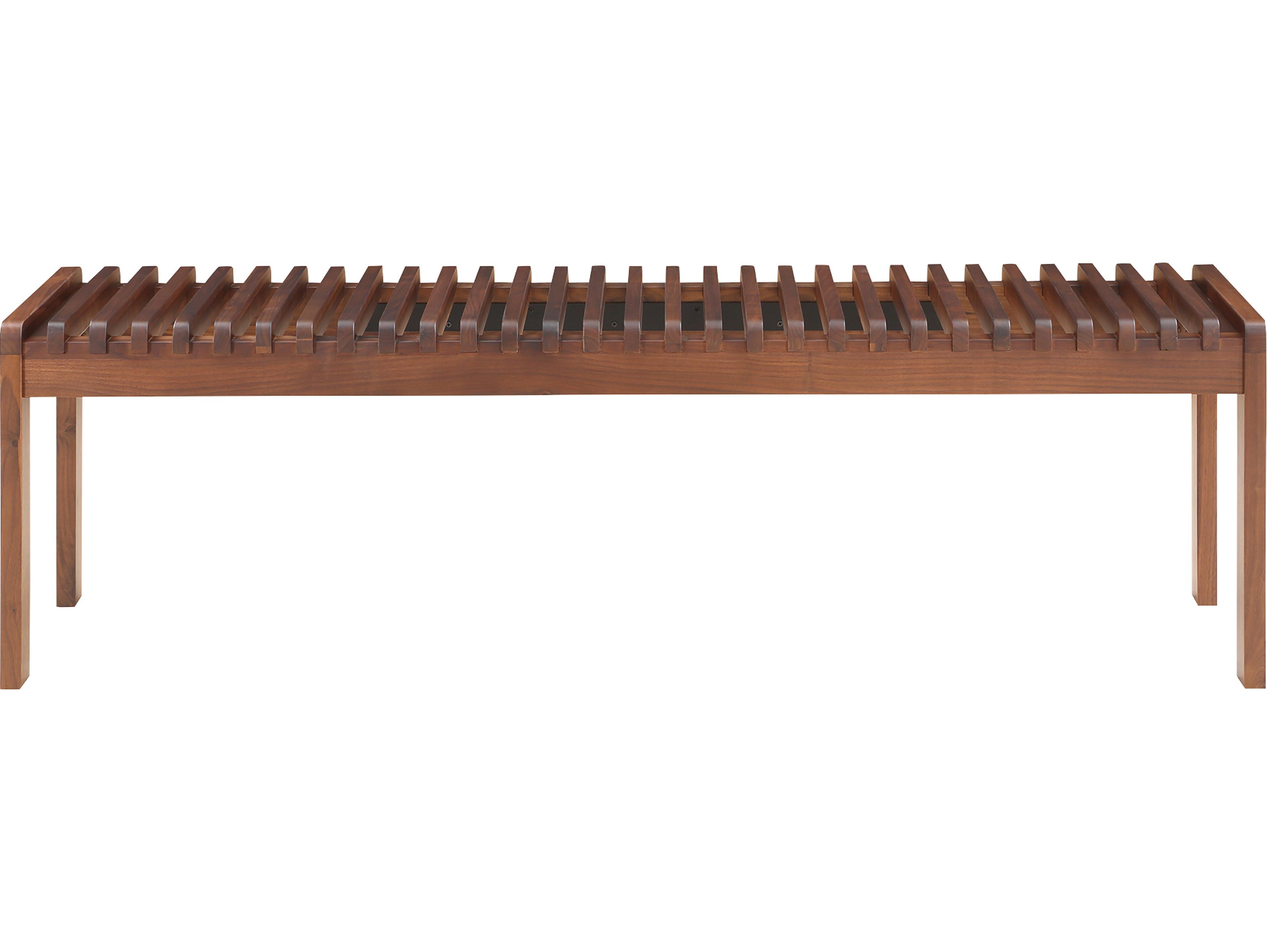 Moe's Home Rohe Natural Walnut Brown Accent Bench