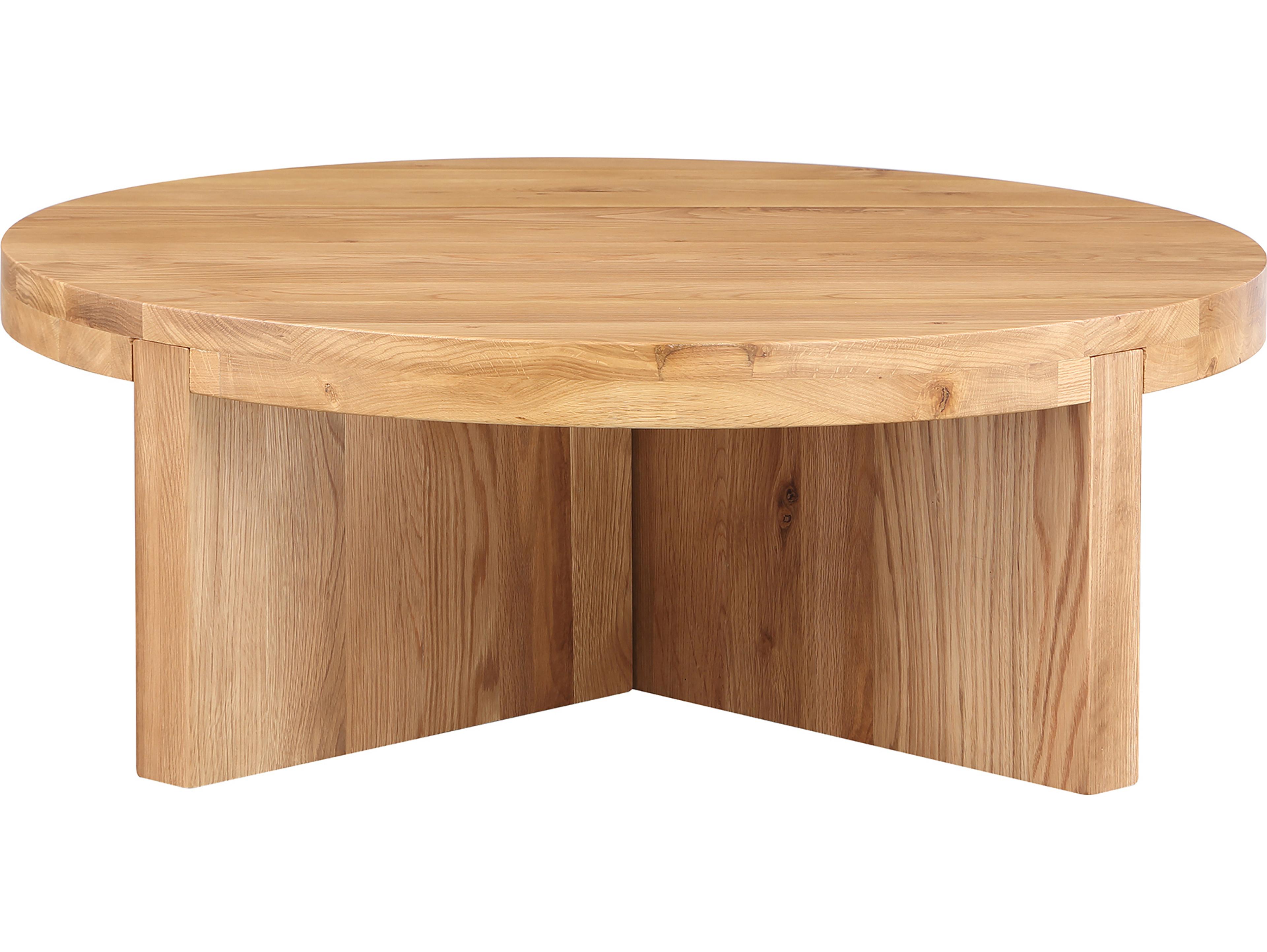 Moe's Home Folke Round Wood Natural Coffee Table