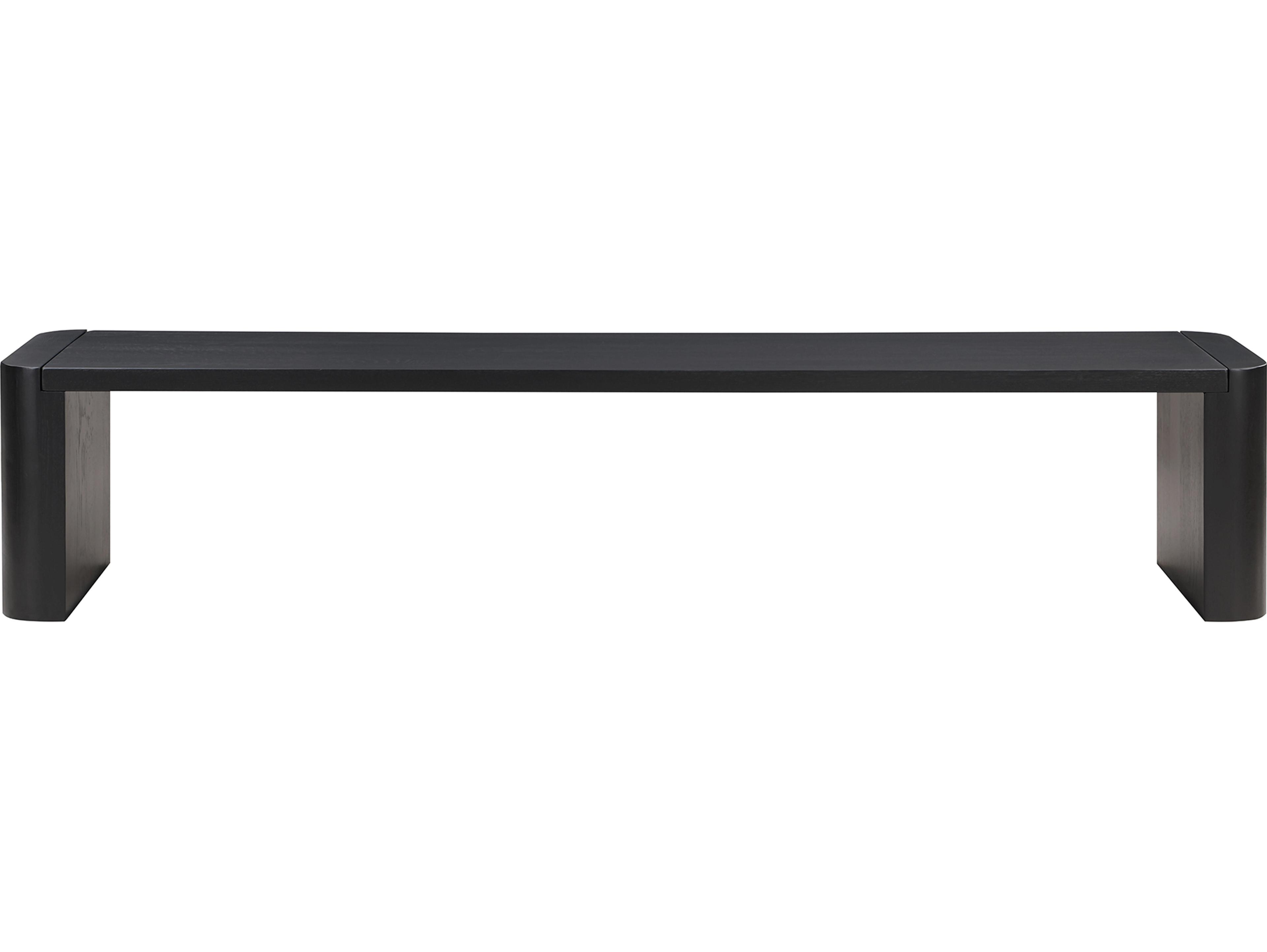 Post Black Accent Bench