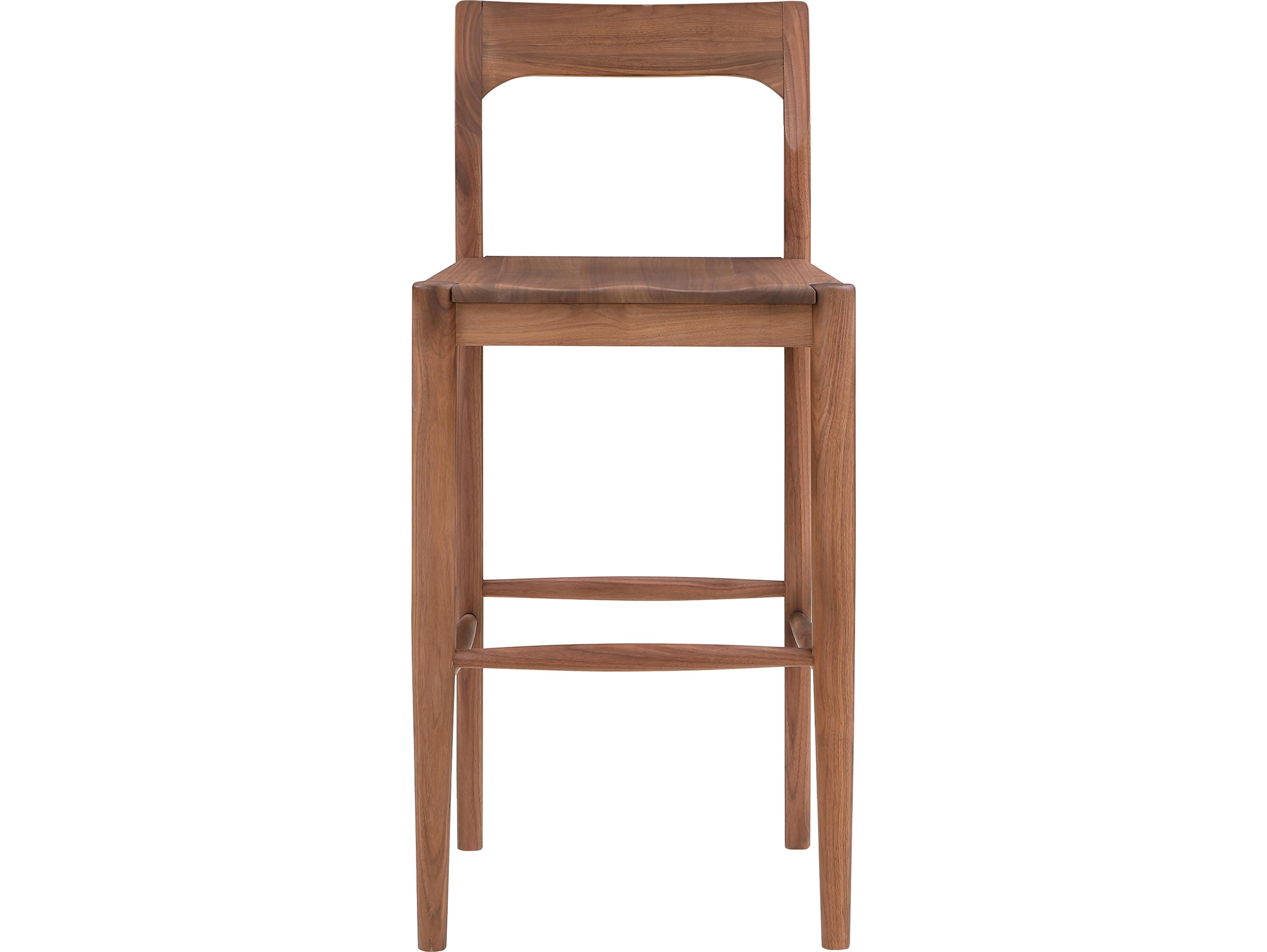 Owing Walnut Wood Bar Stool