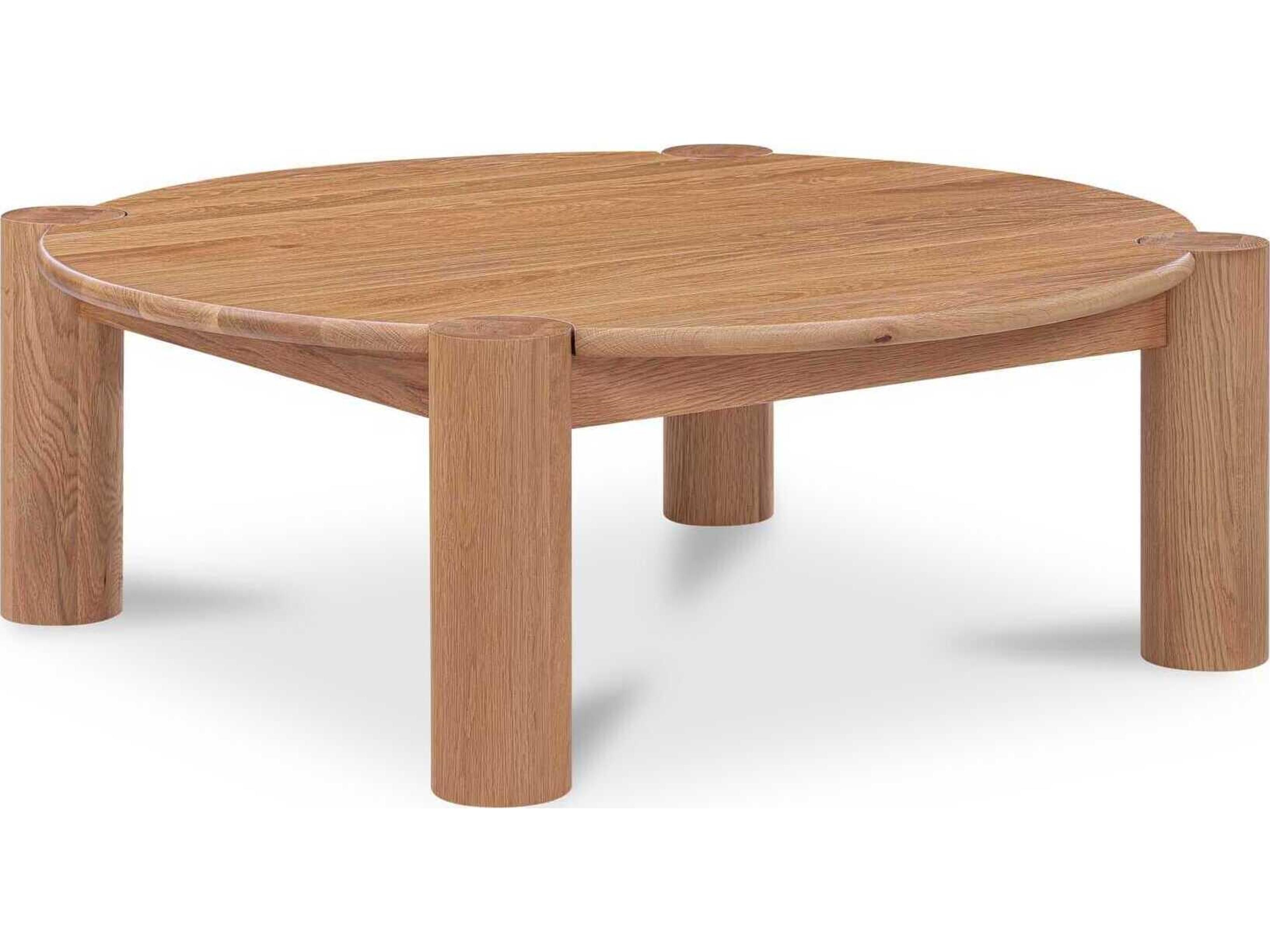 Moe's Home Jack Round Wood Natural Coffee Table