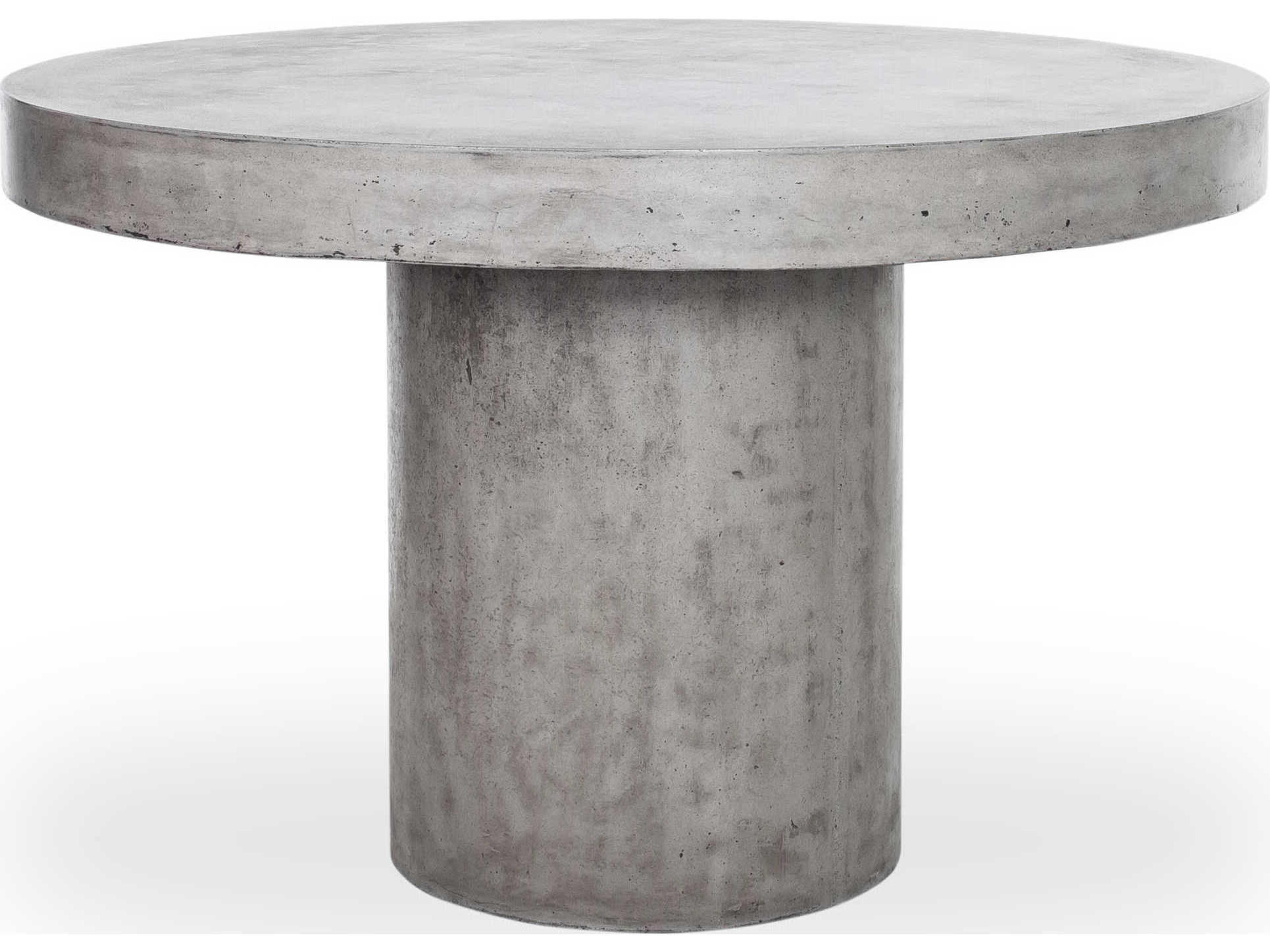 Moe's Home Cassius Round Dark Grey Dining Table