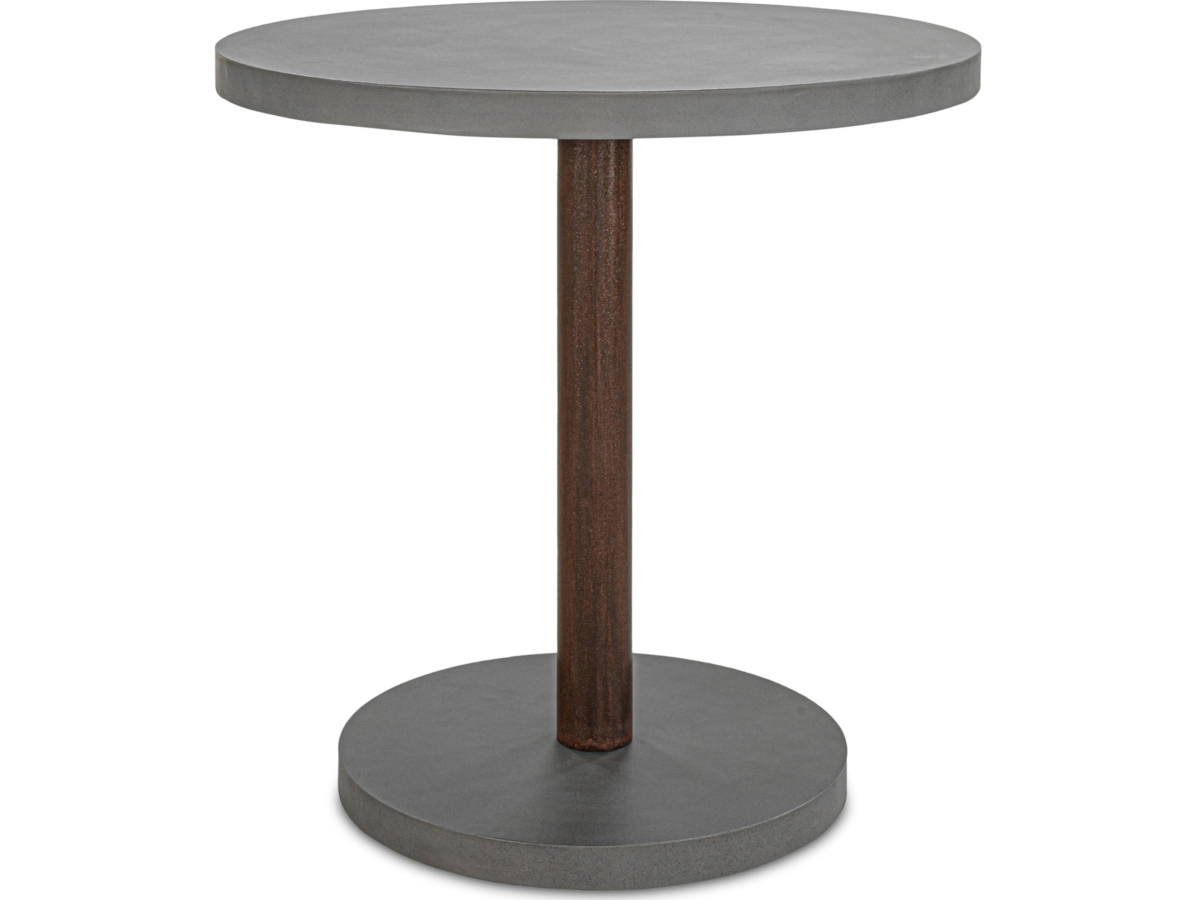 Moe's Home Hagan Round Dark Grey Dining Table