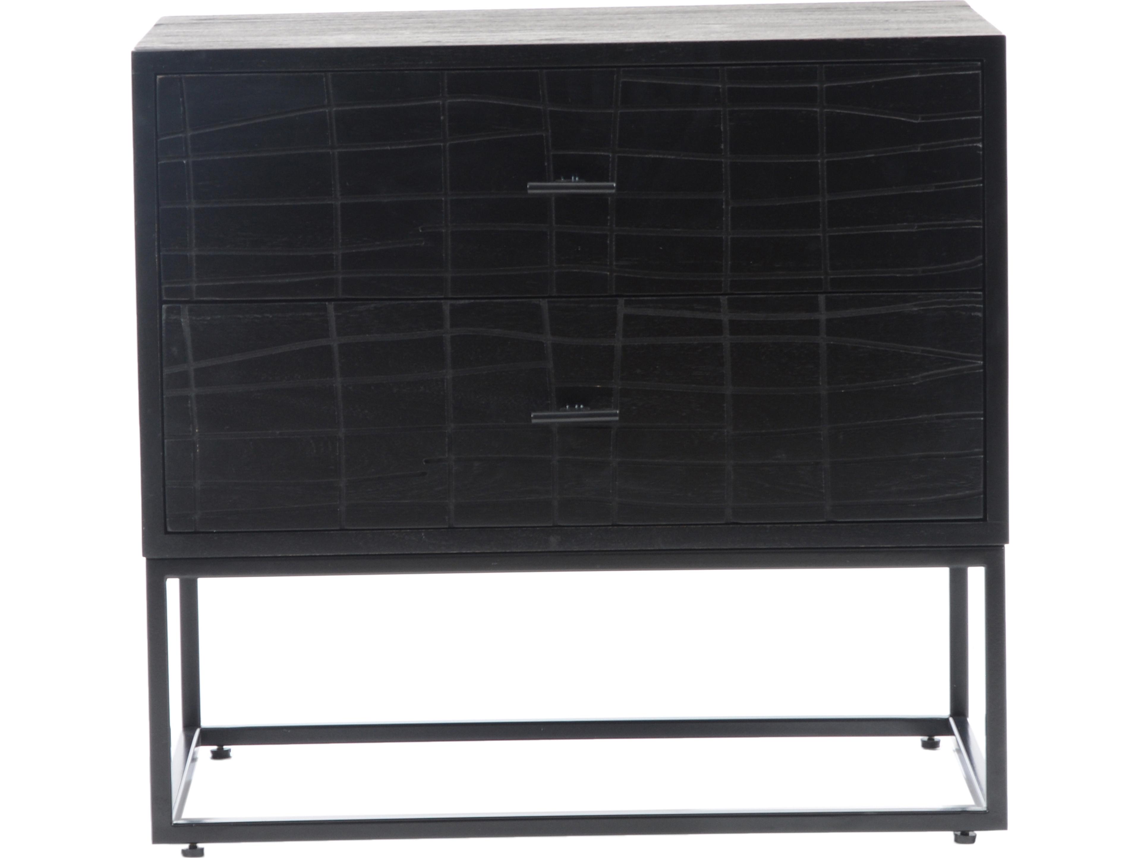 Moe's Home 2-Drawers Acacia Wood Nightstand