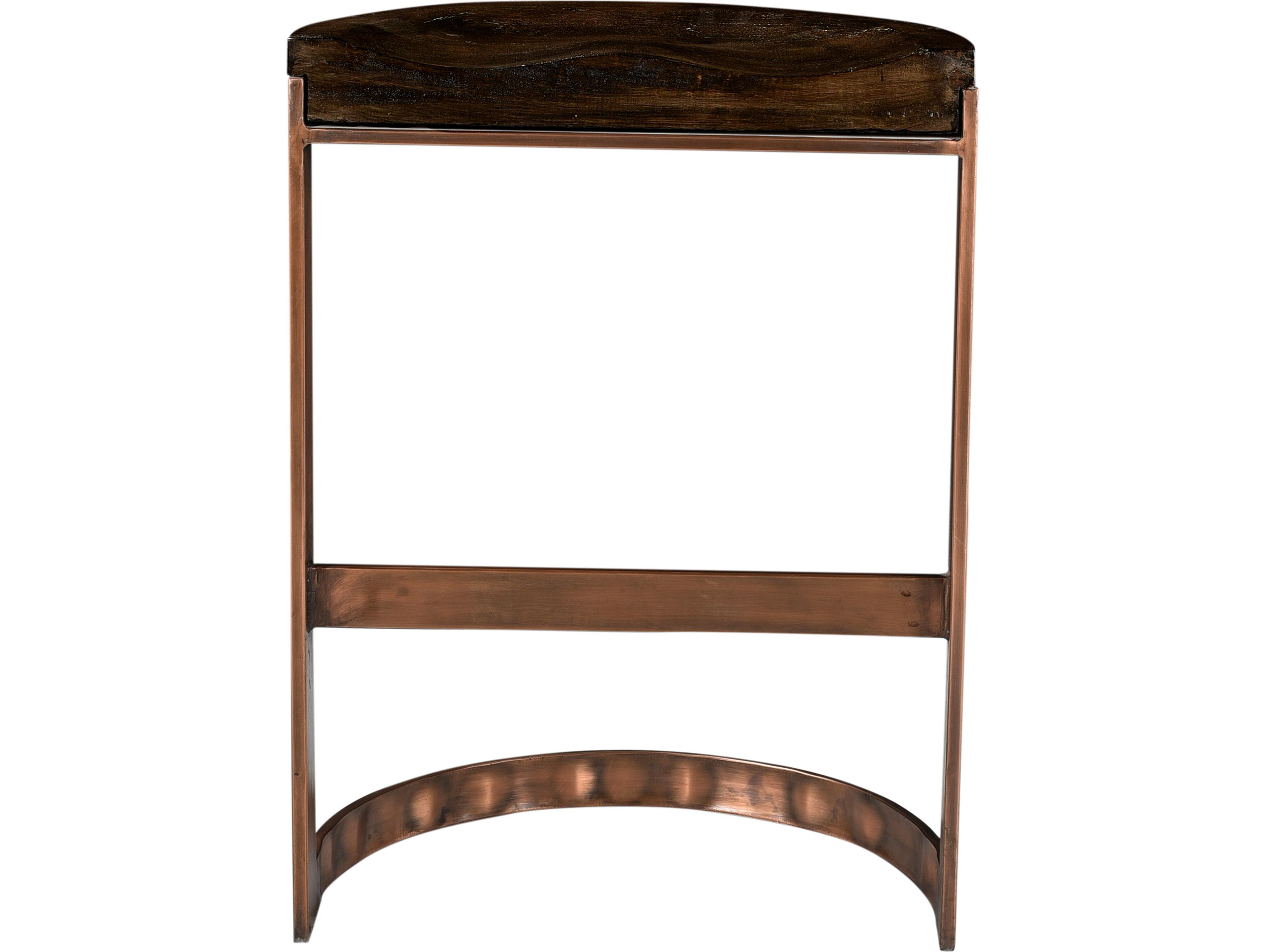 Moe's Home Bancroft Mango Wood Grey Counter Stool