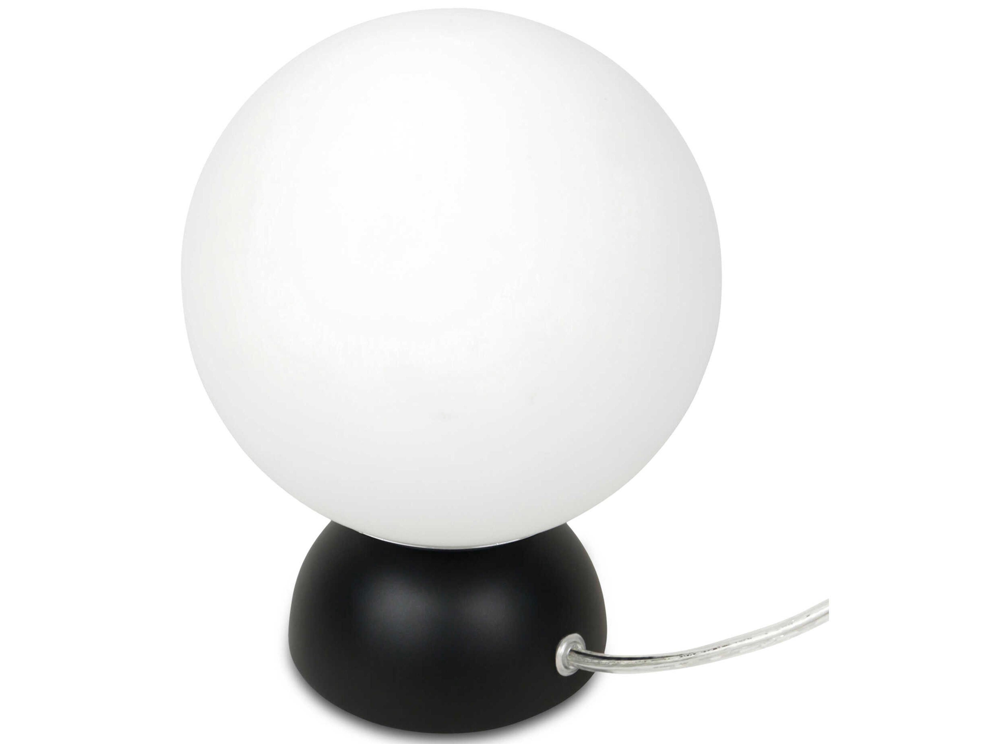 Moe's Home Ovi Black Milky Opal Glass Table Lamp