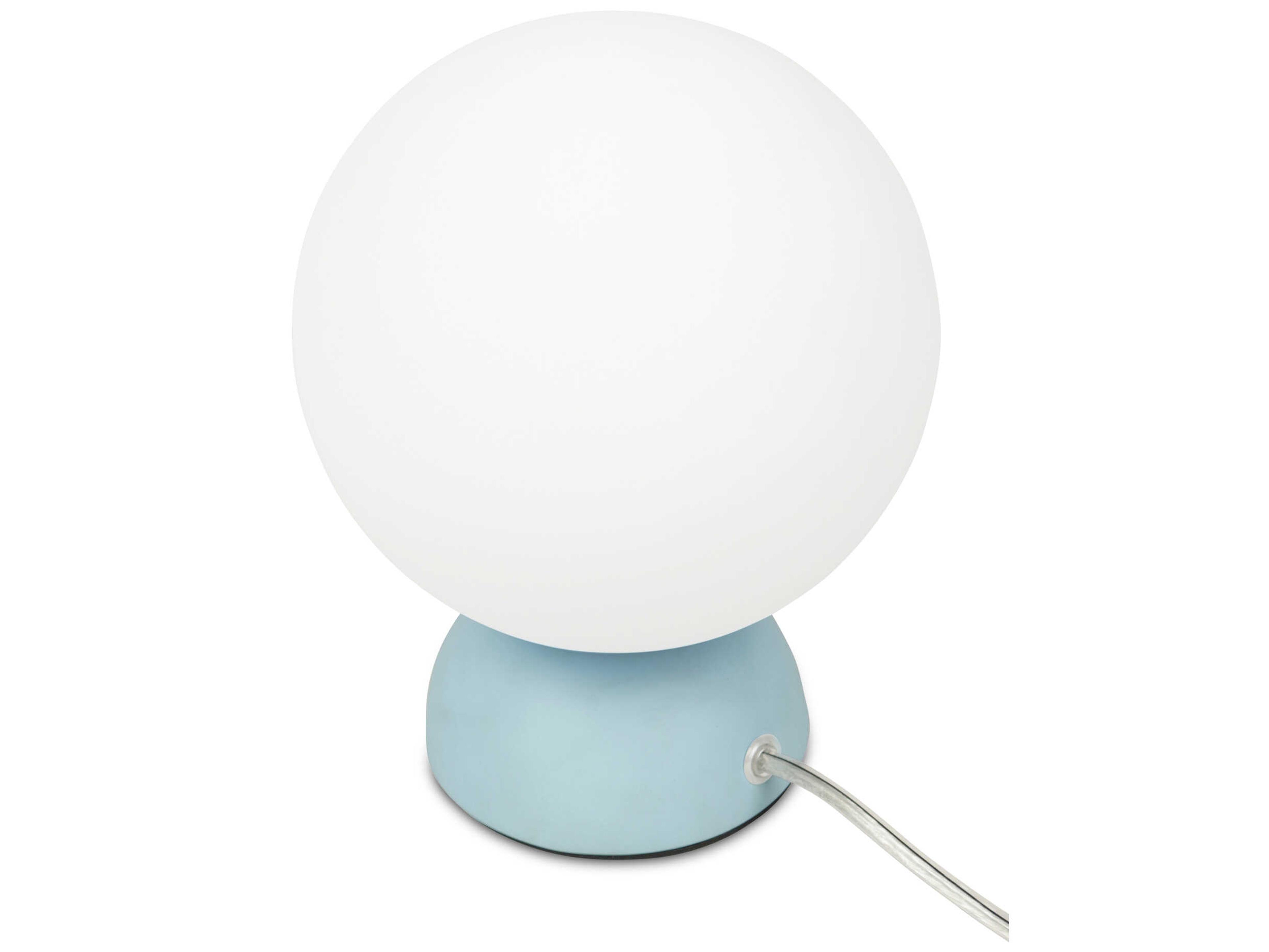 Moe's Home Ovi Blue Milky Opal Glass Table Lamp