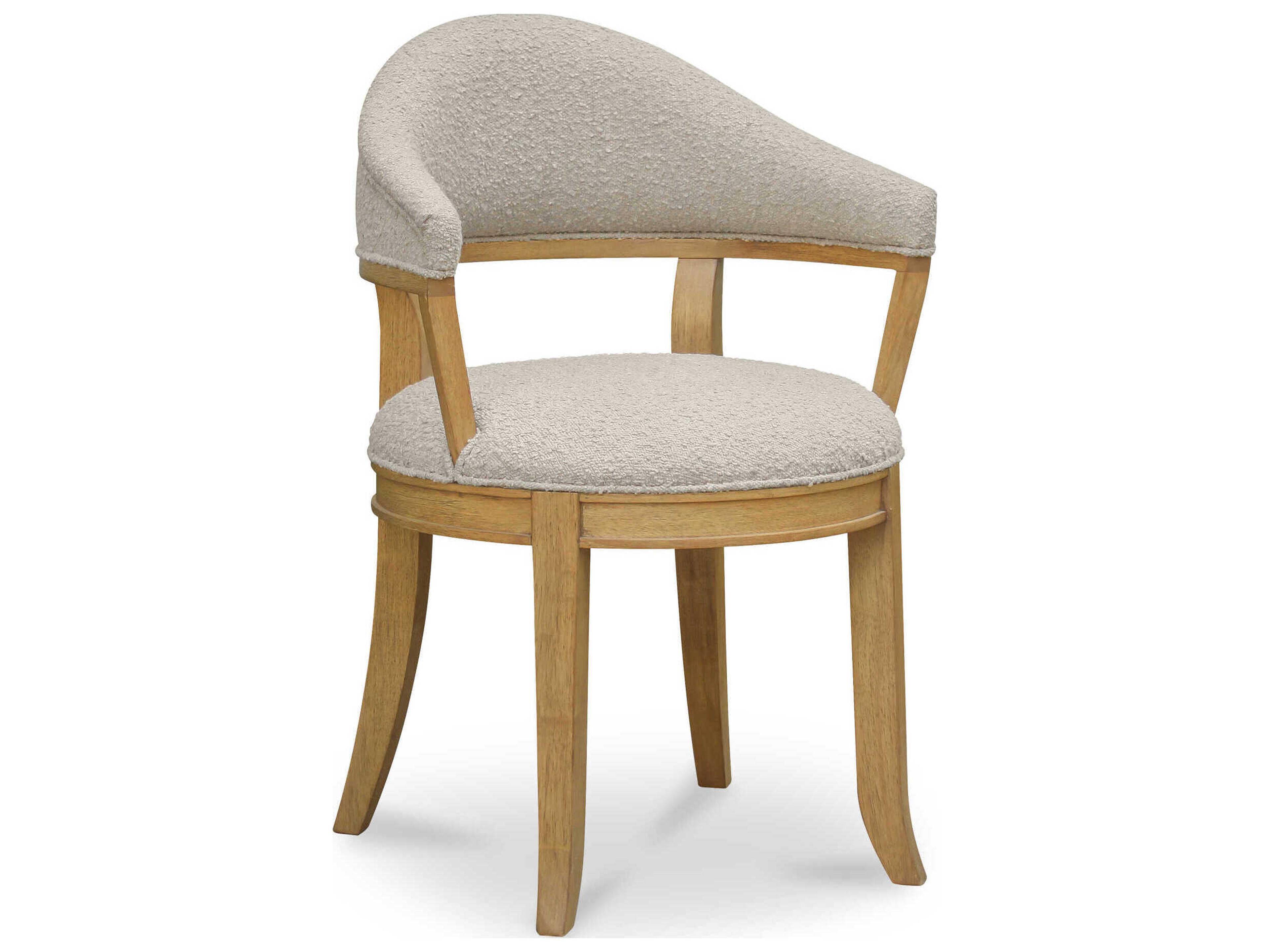 Moe's Home Carlos Plywood Brown Upholstered Arm Dining Chair