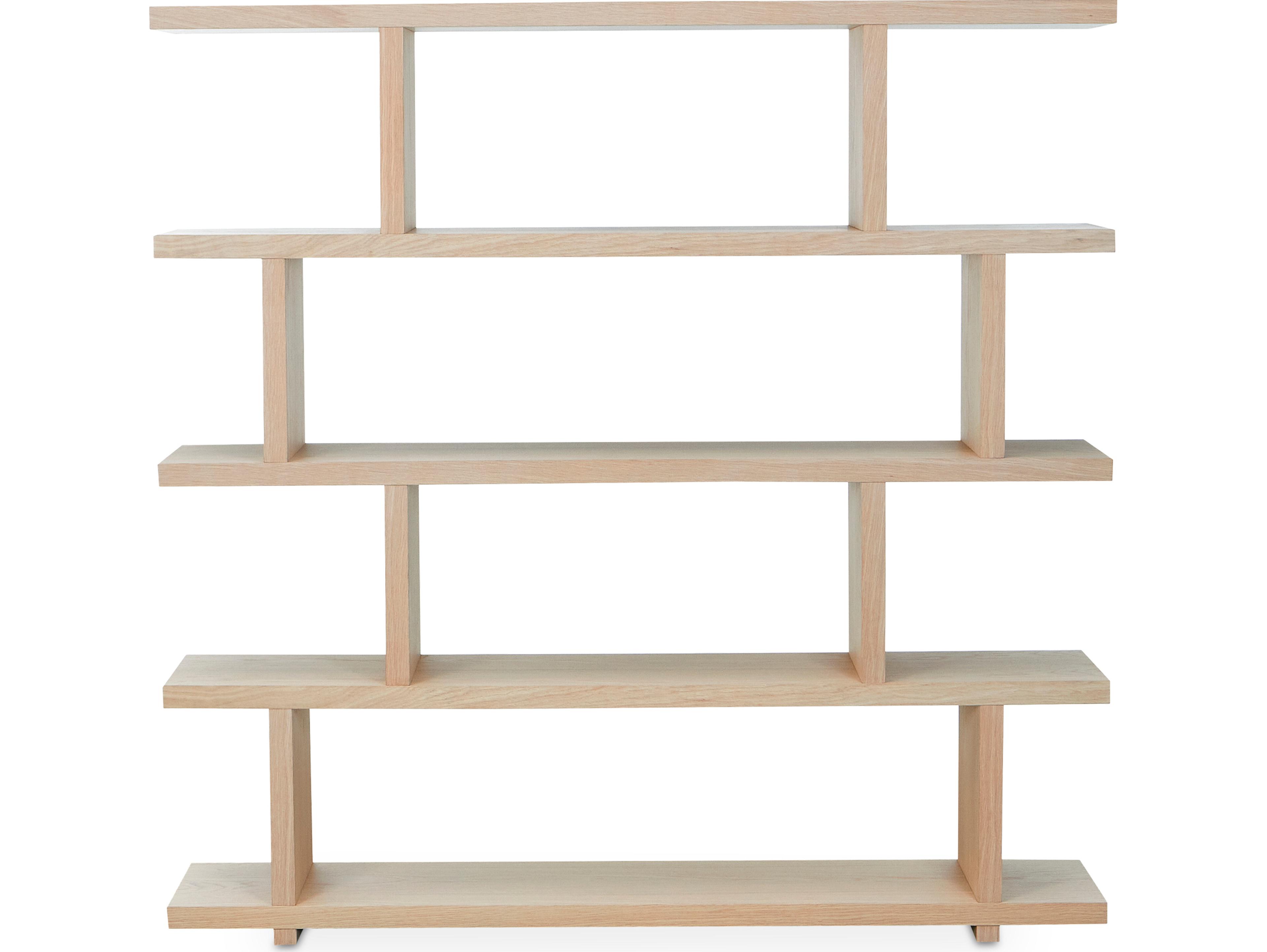 Moe's Home Ichigo White Wash Oak Bookcase