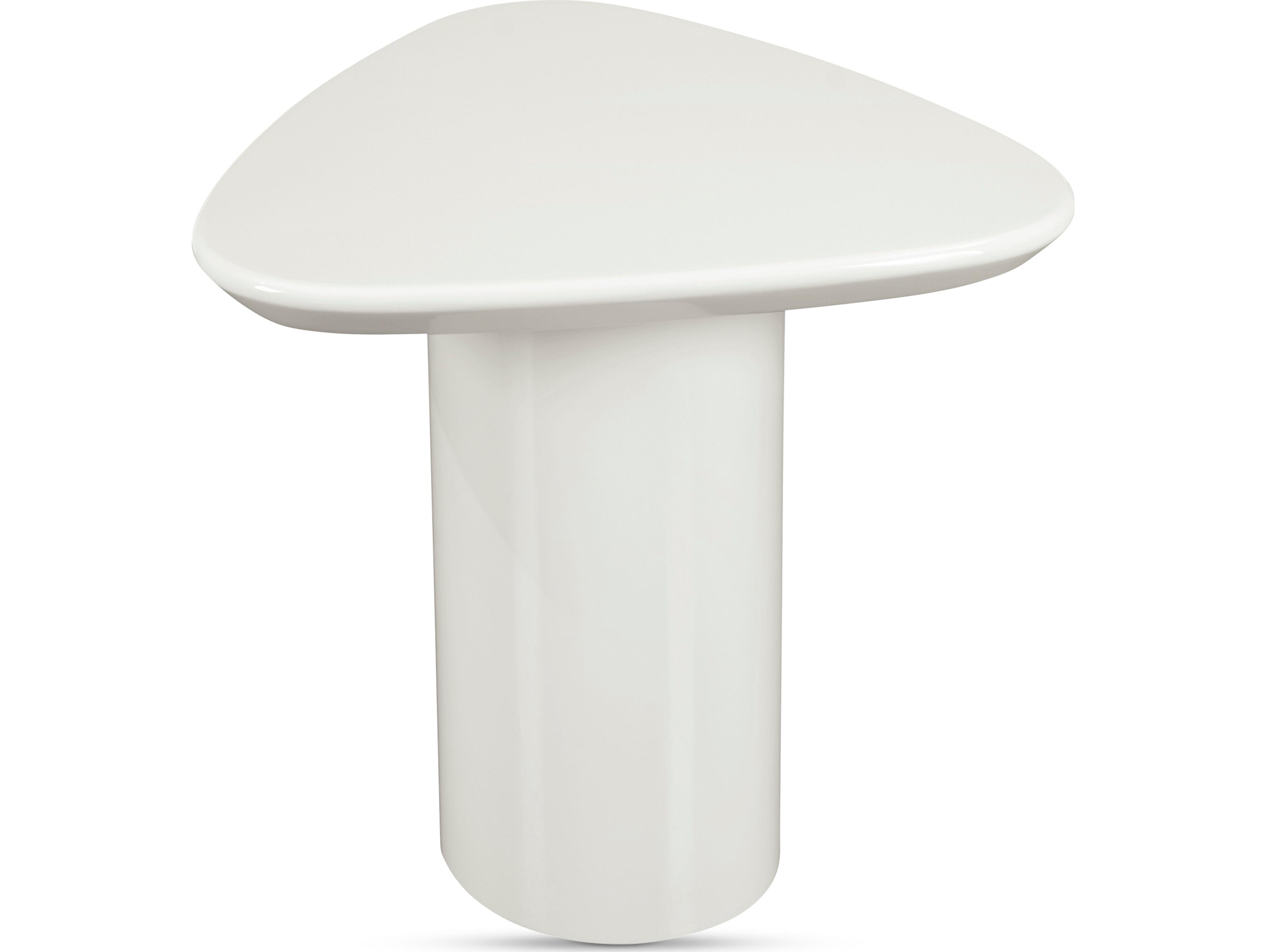 Moe's Home Eden Accent Table Ivory Lacquer