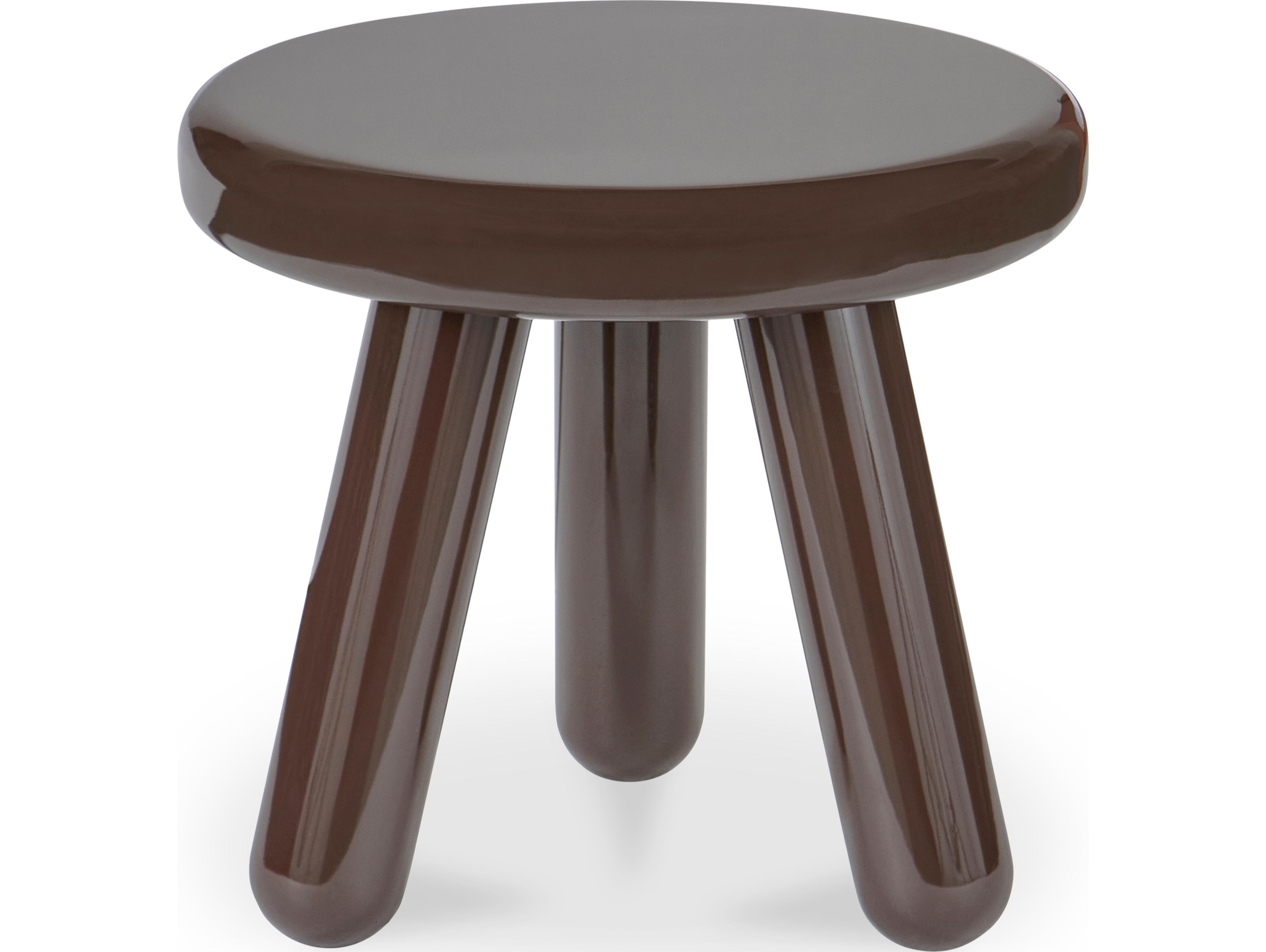 Moe's Home Joy Accent Table Dark Brown Lacquer