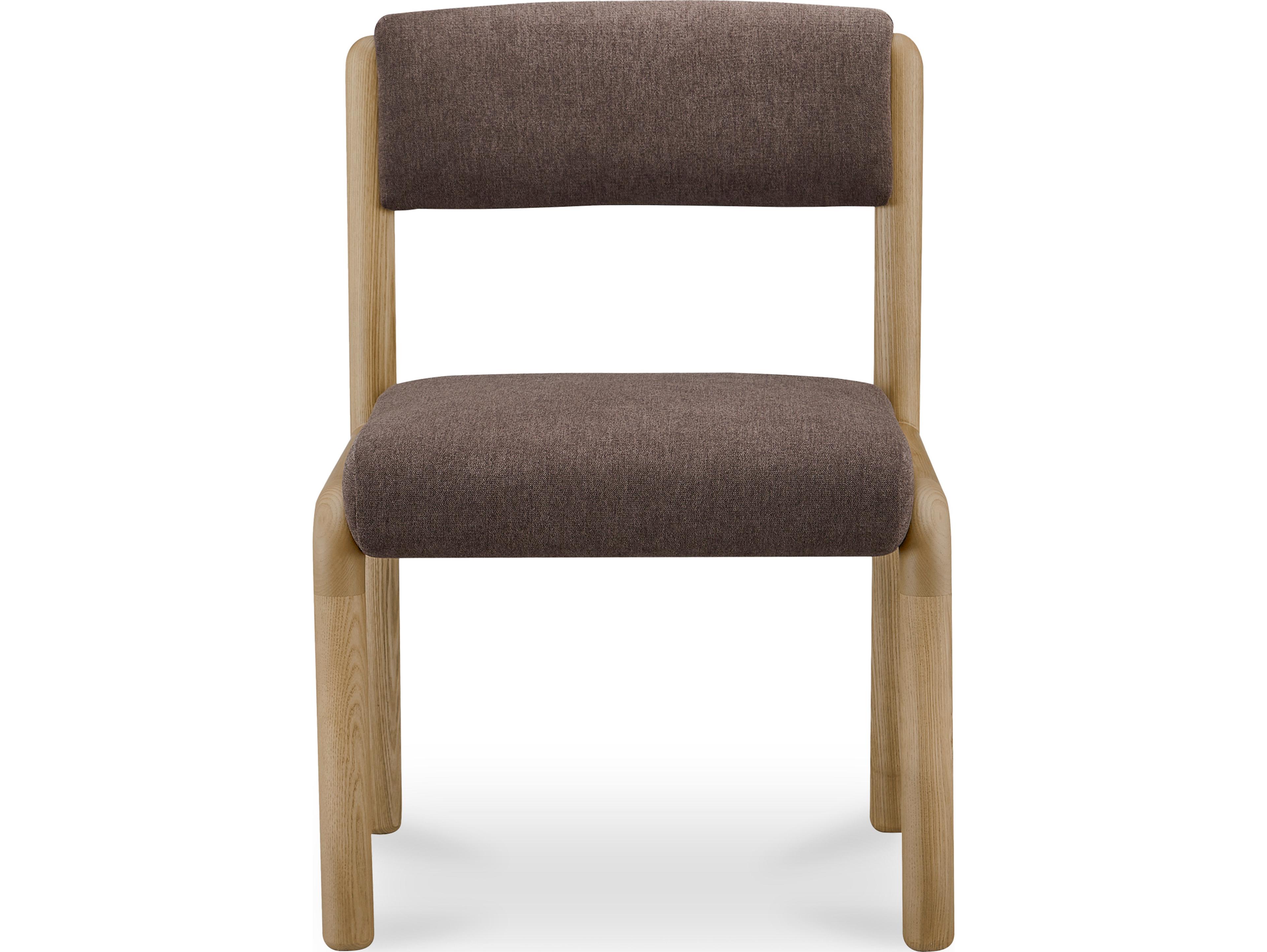 Moe's Home April Deep Brown Upholstered Dining Chair (Set Of Two)