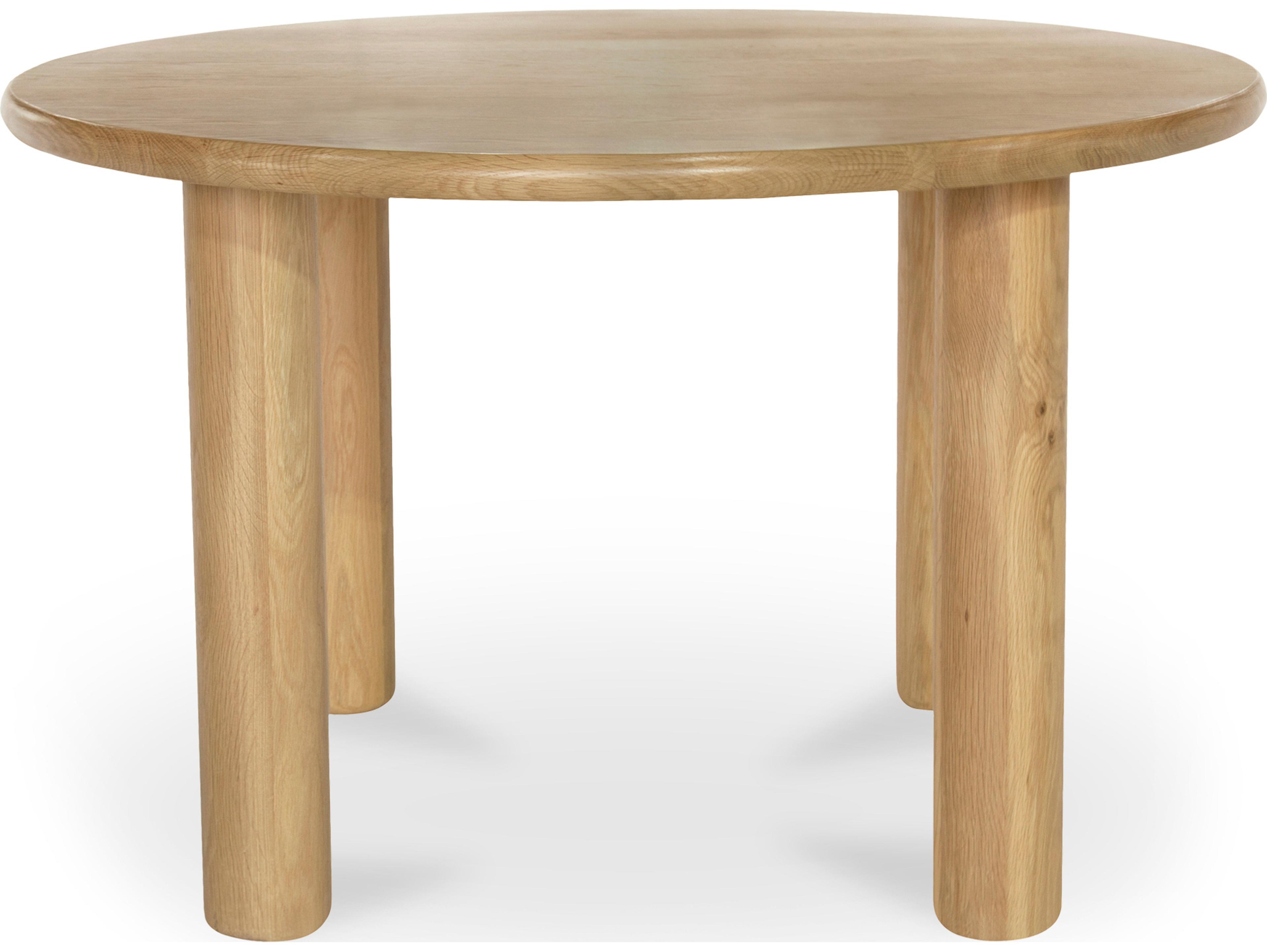 Moe's Home Milo Round Dining Table Oak
