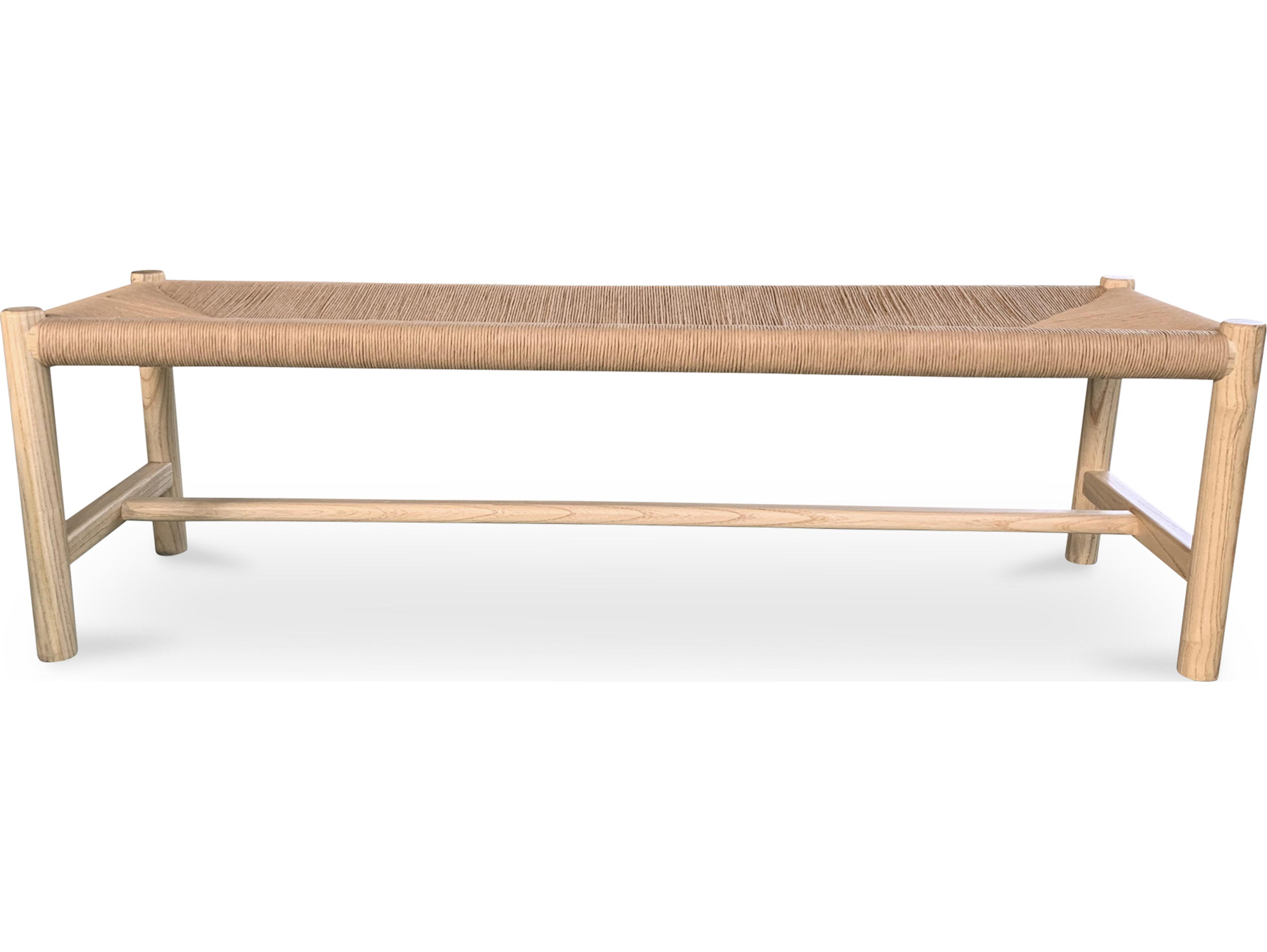 Moe's Home Natural Brown Accent Bench
