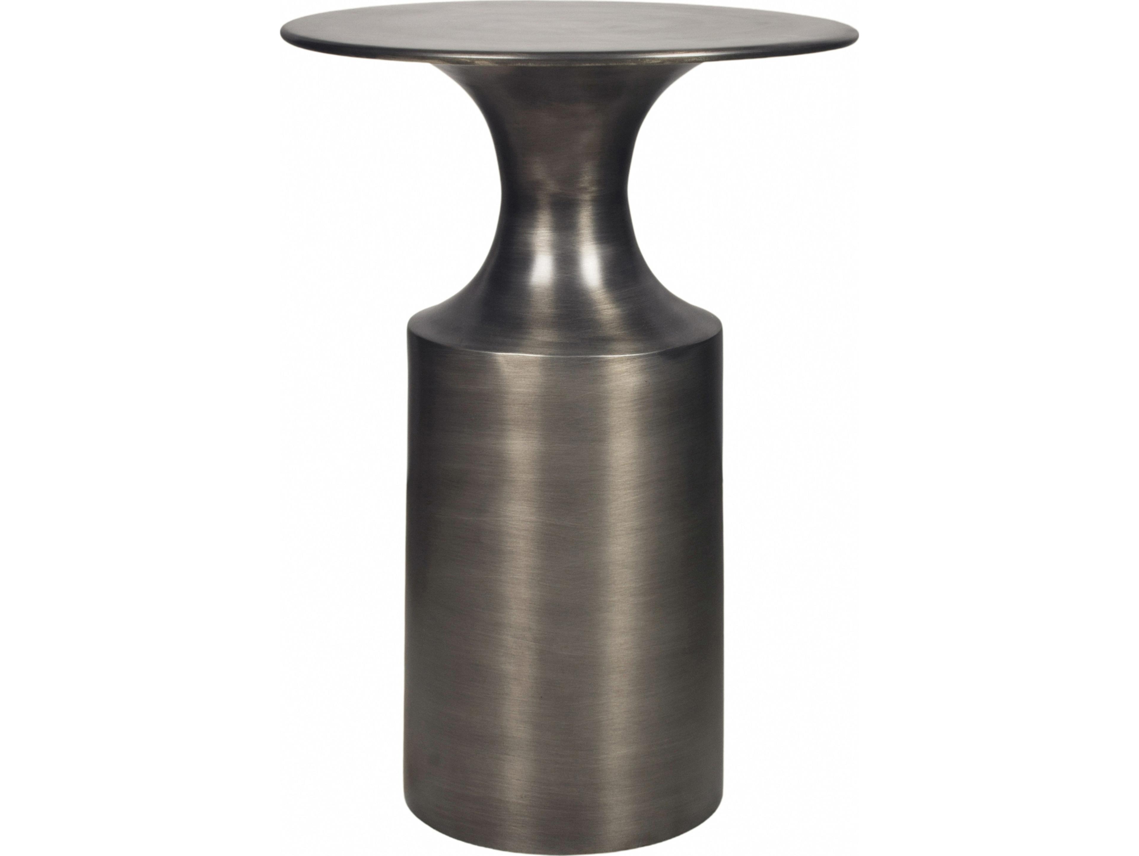 Moe's Home Rassa Round Metal Zinc End Table