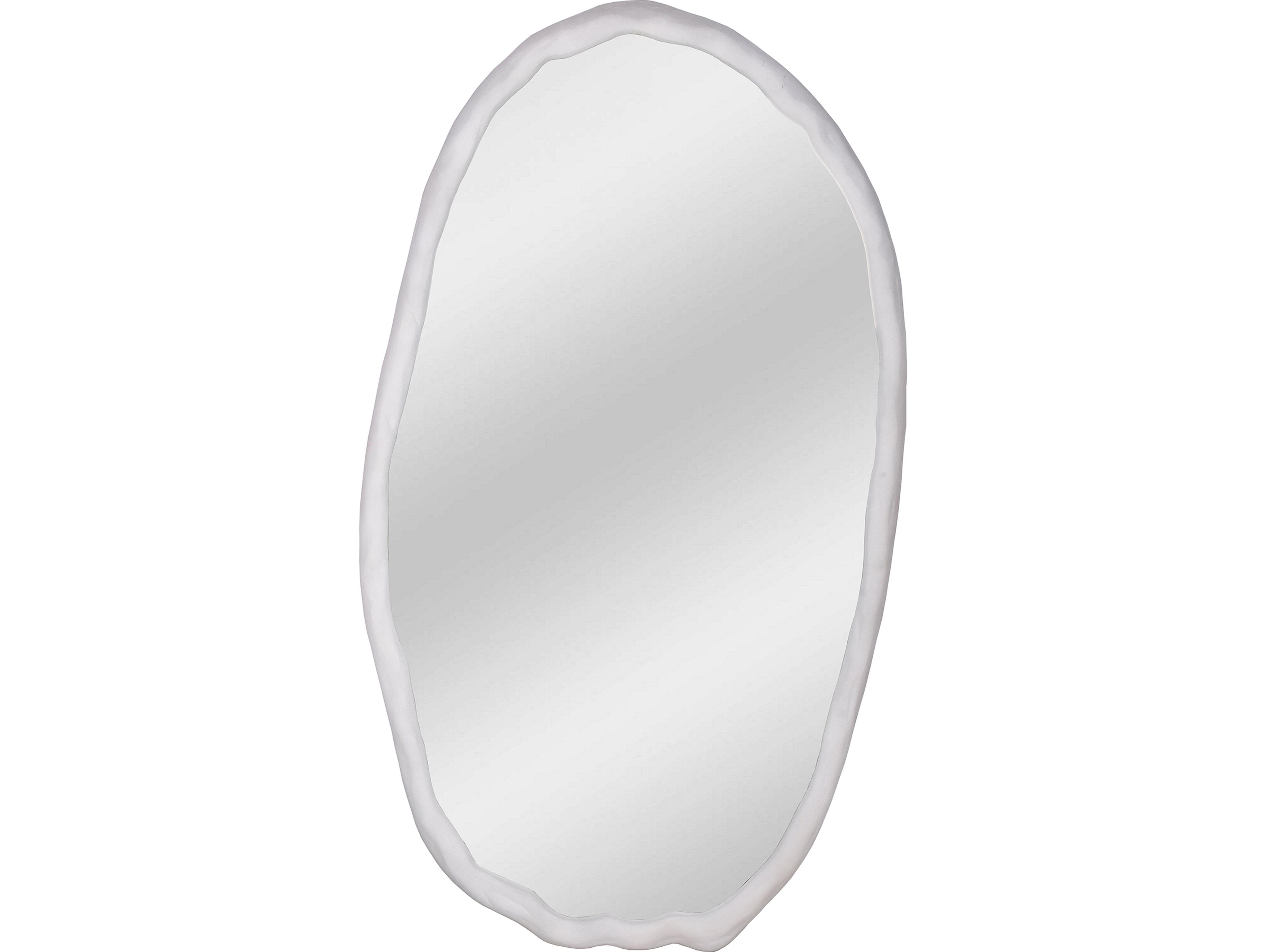 Foundry White Oval Wall Mirror