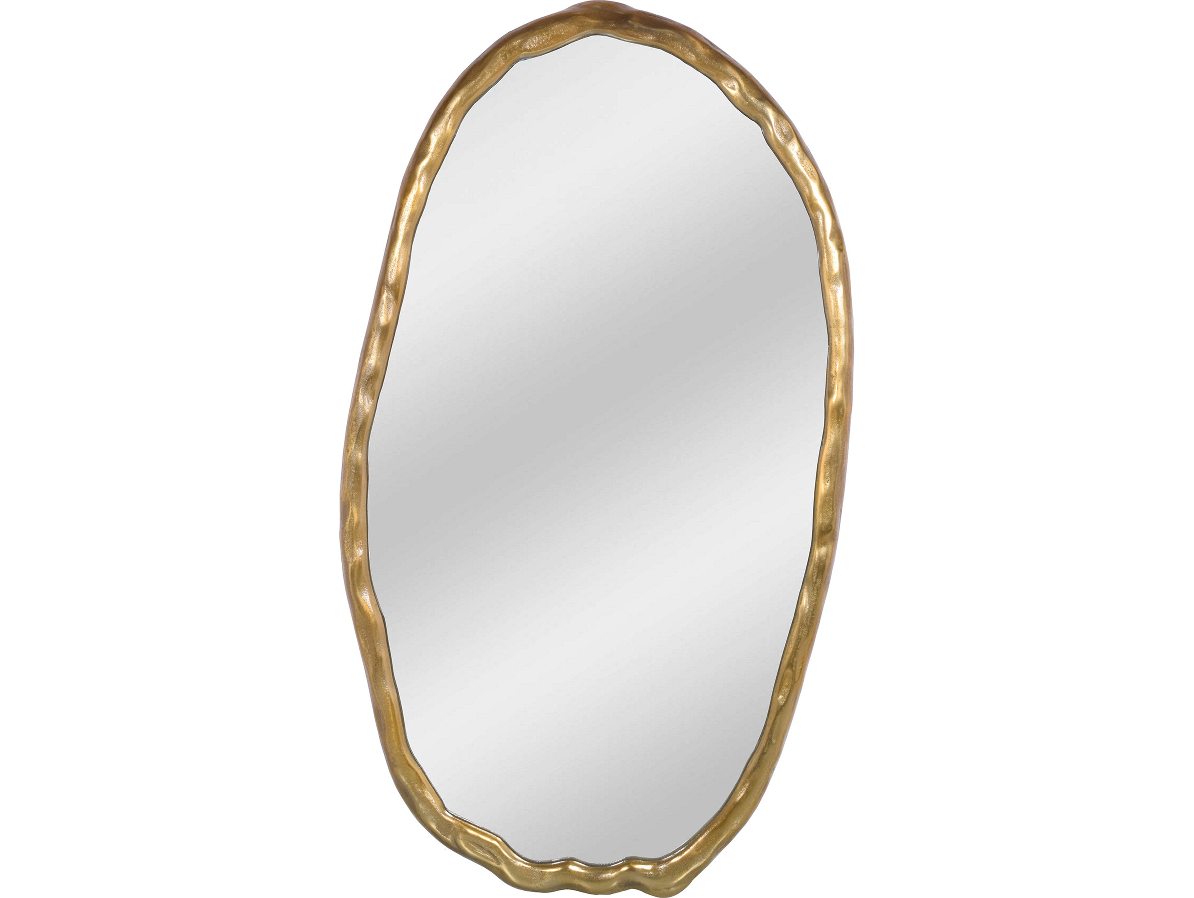 Foundry Gold Oval Wall Mirror