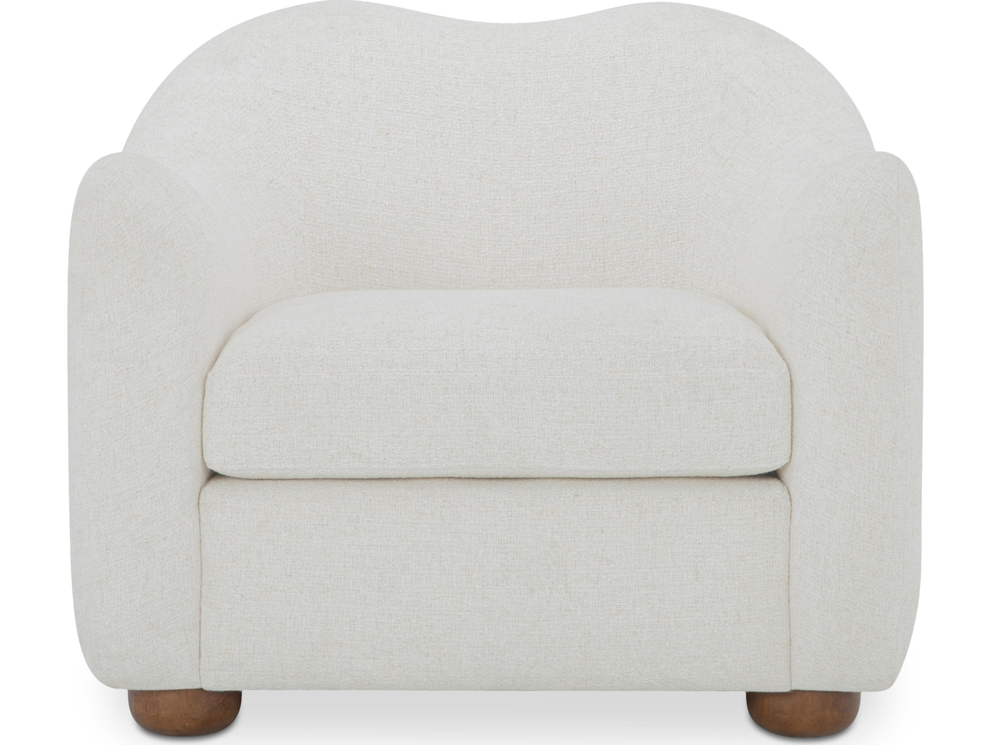 Moe's Home Bria White Accent Chair