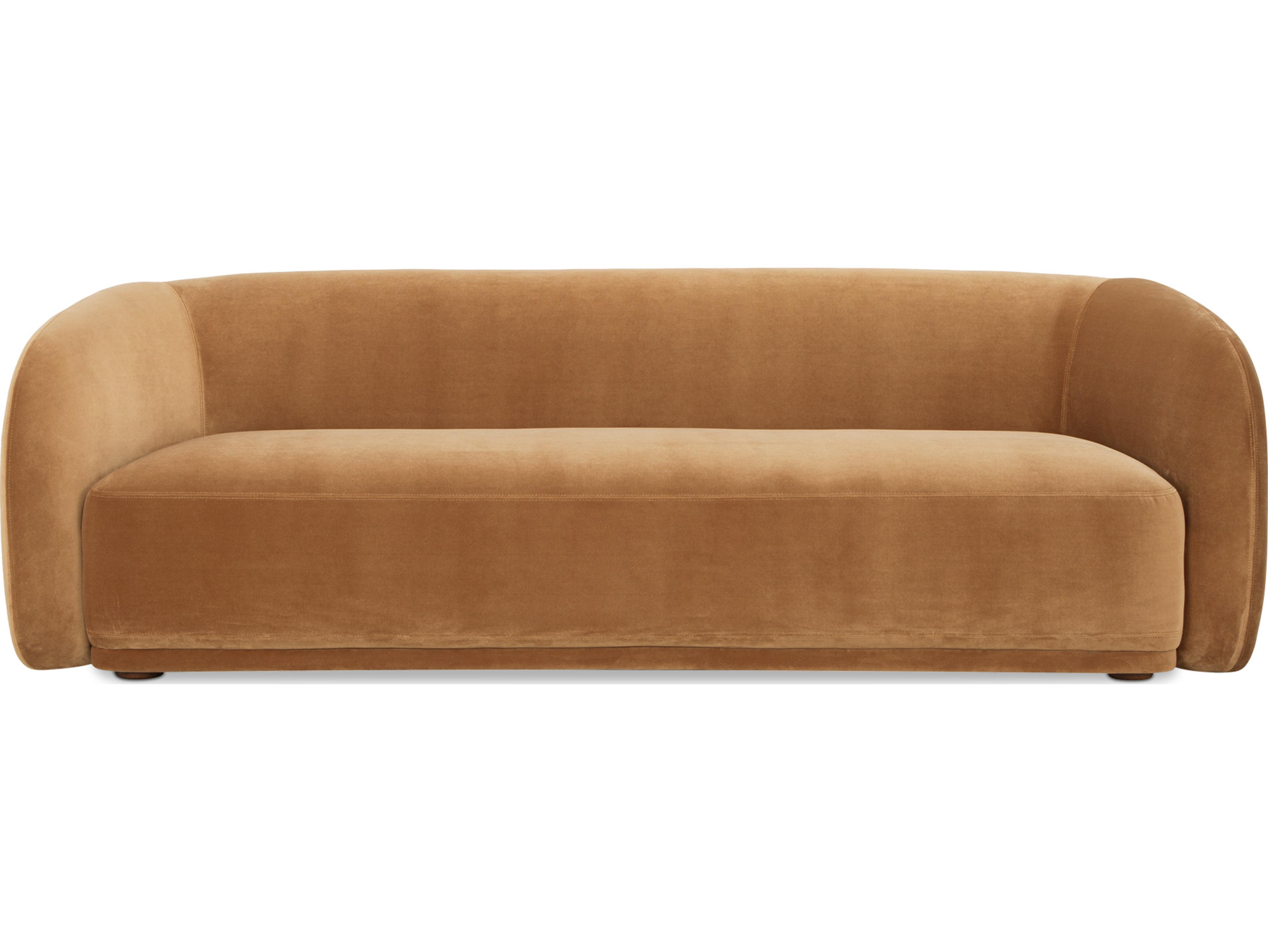 Moe's Home Faye Brown Upholstered Sofa