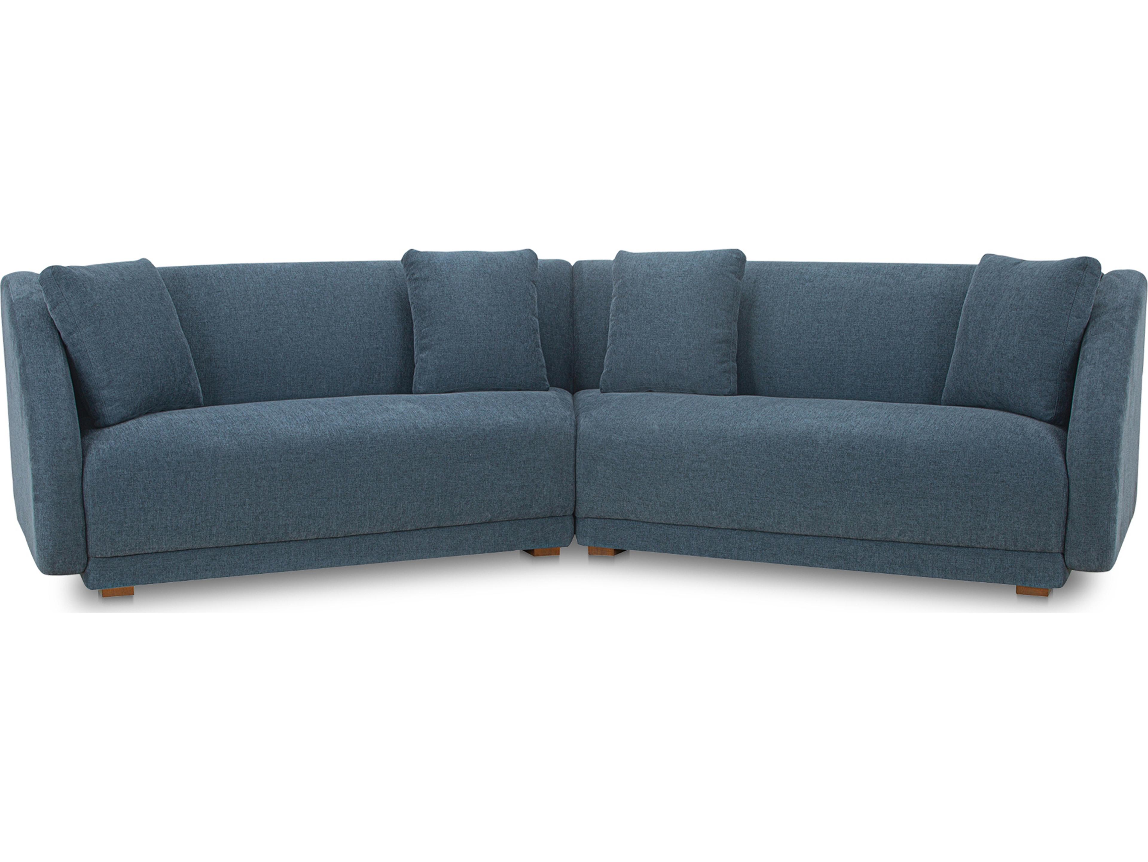 Moe's Home Fraser Blue Upholstered Sofa