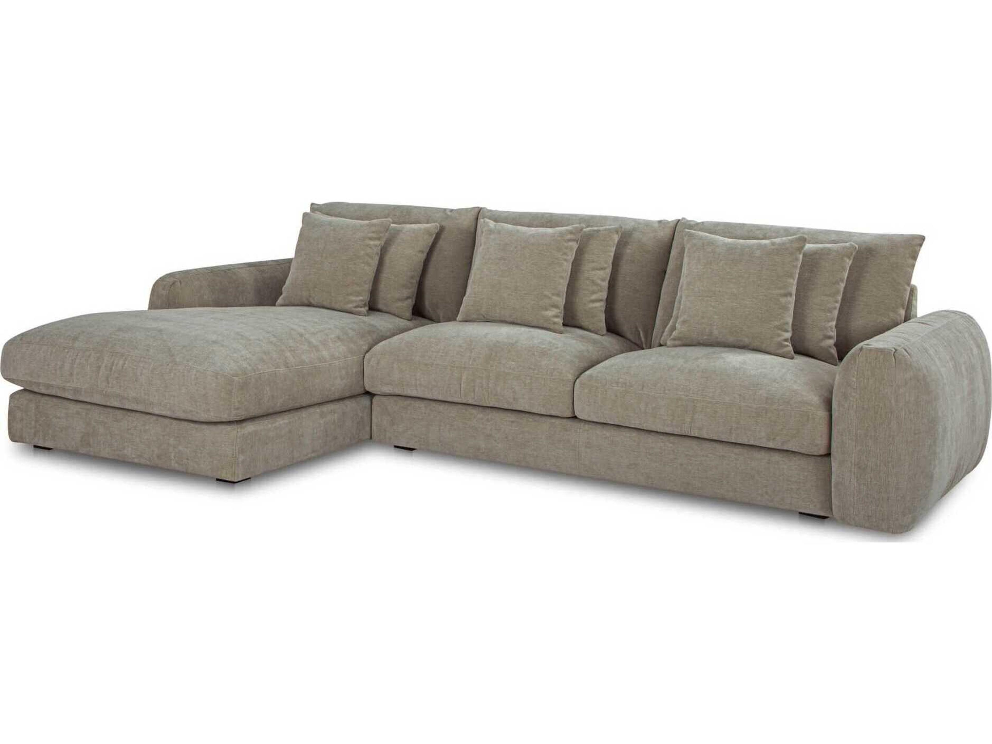 Moe's Home Berga Gray Upholstered Sectional Sofa