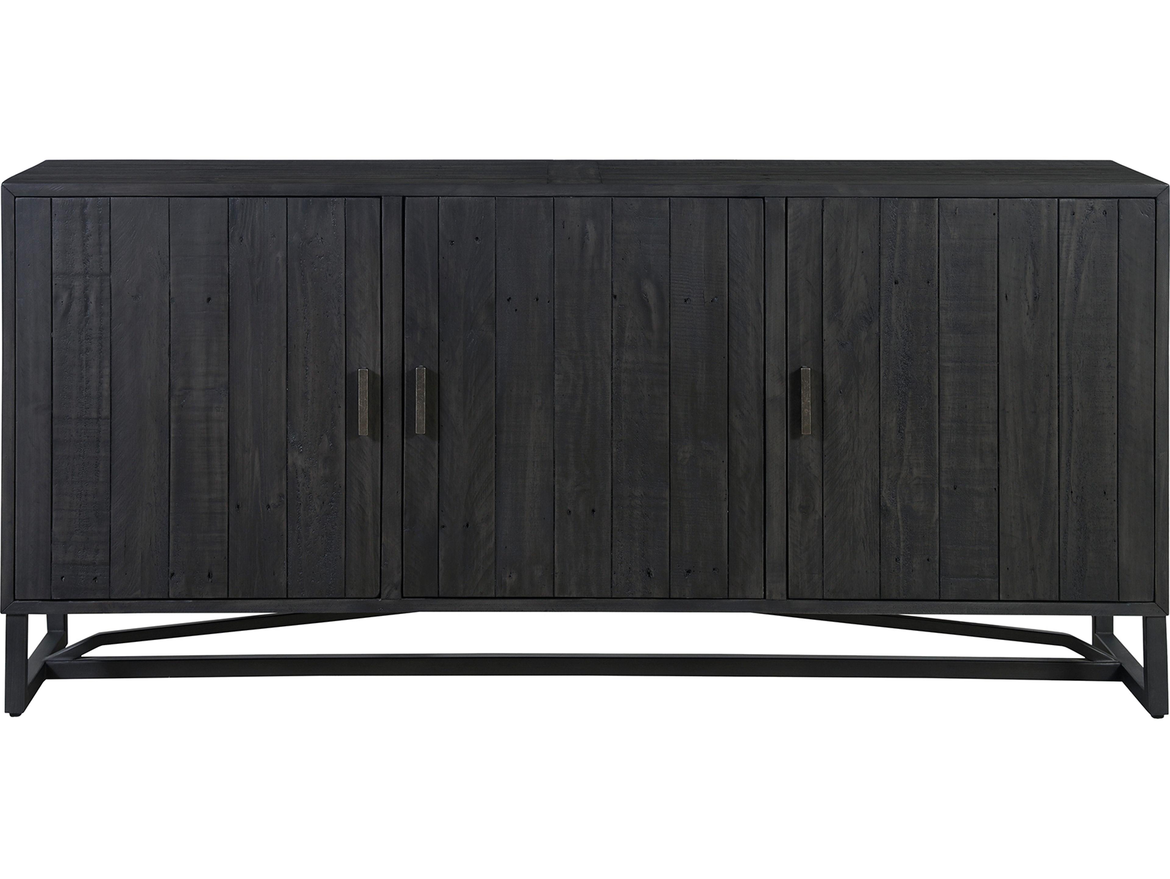 Moe's Home Sierra 68" Pine Wood Black Sideboard