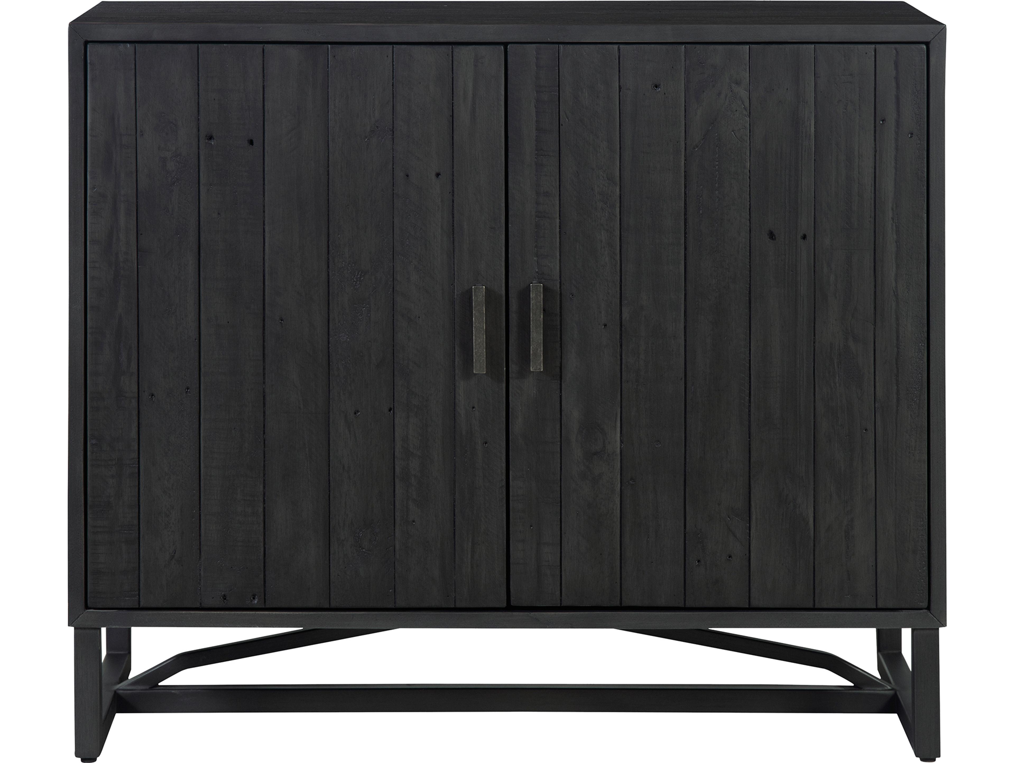 Moe's Home Sierra Black Pine Wood Accent Chest
