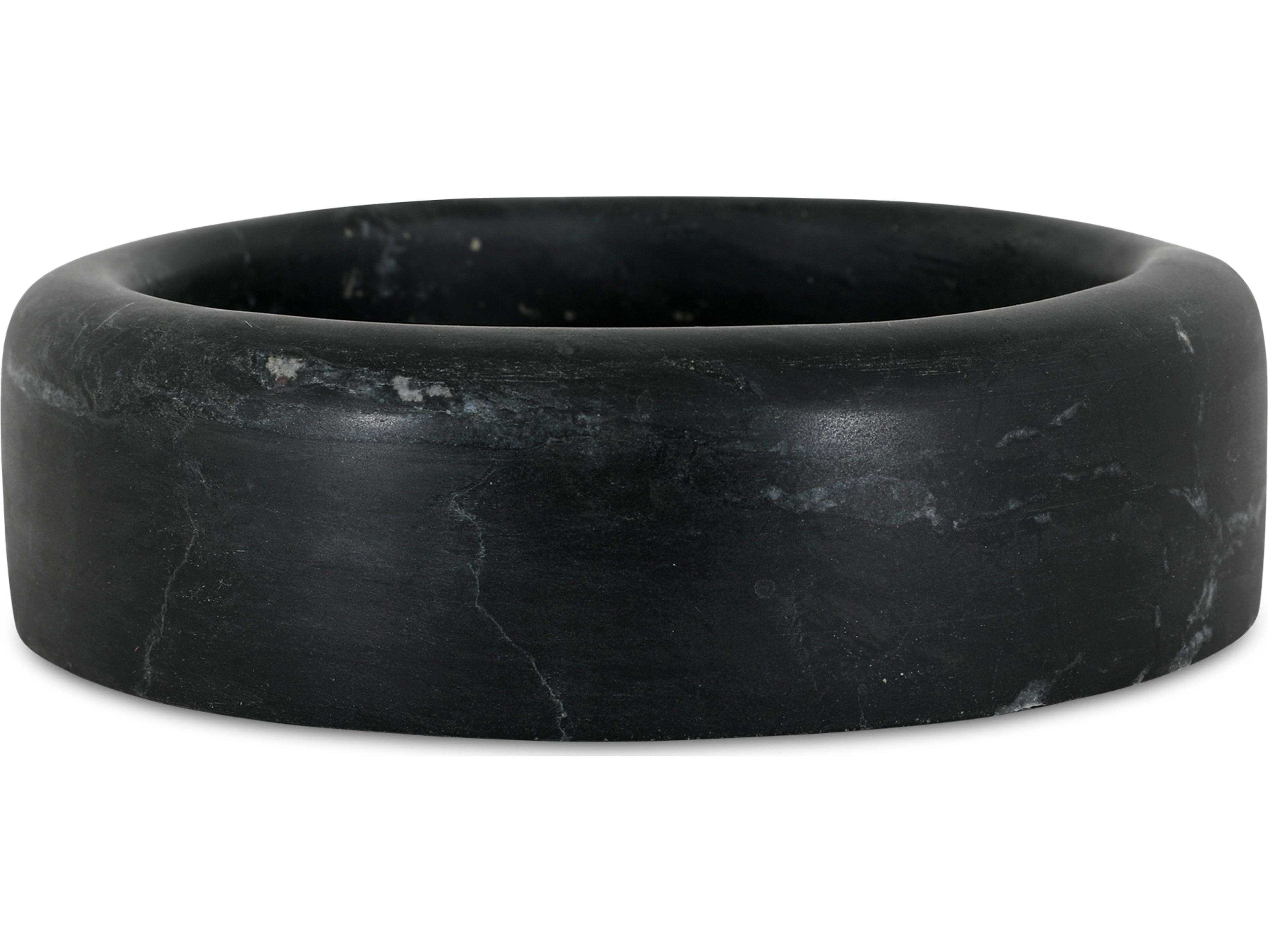 Moe's Home Anais Black Marble Serving Tray