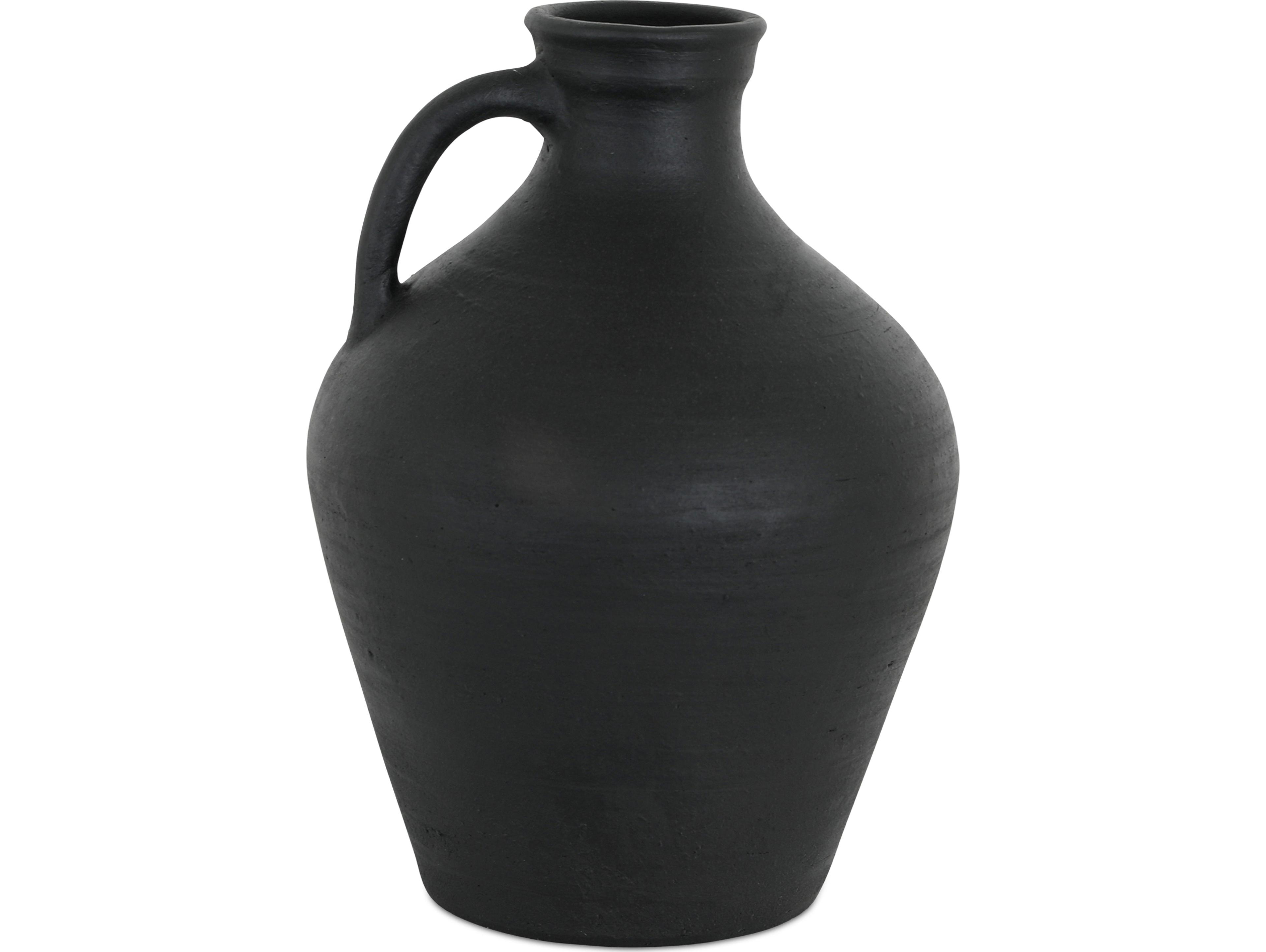 Moe's Home Lyra Black Terracotta Vase