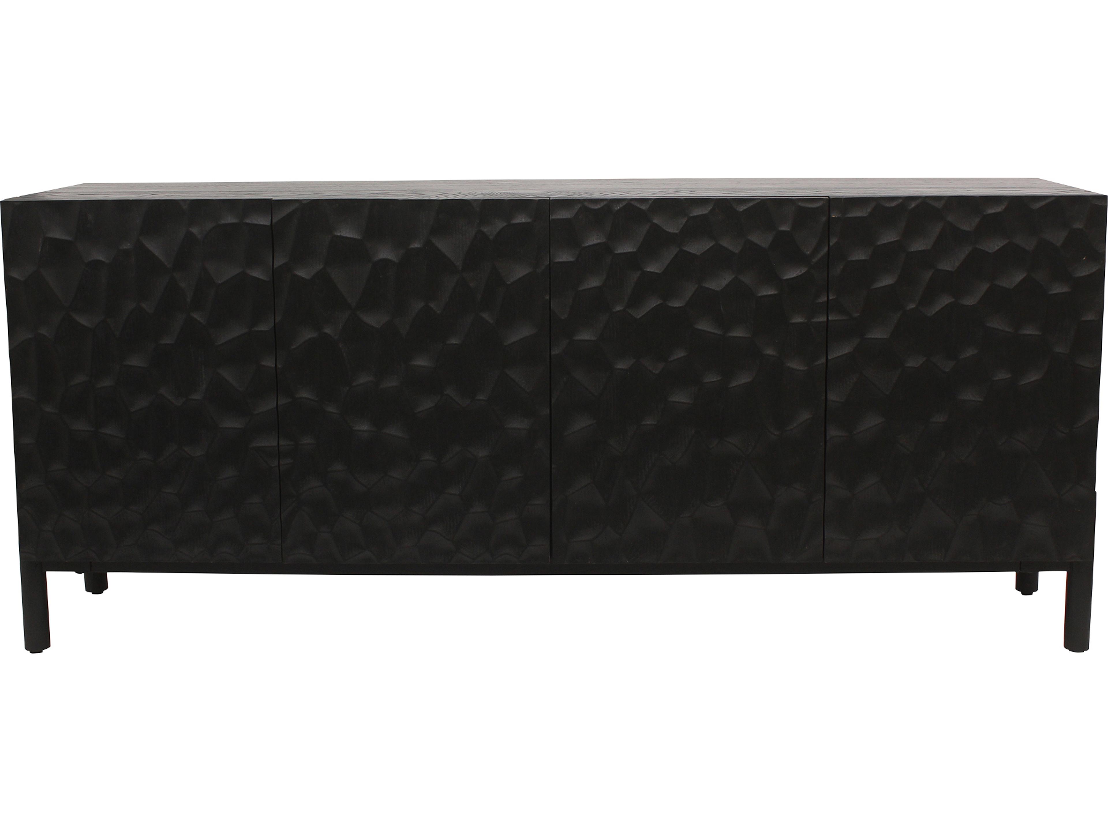 Moe's Home Misaki 71" Oak Wood Carbon Sideboard