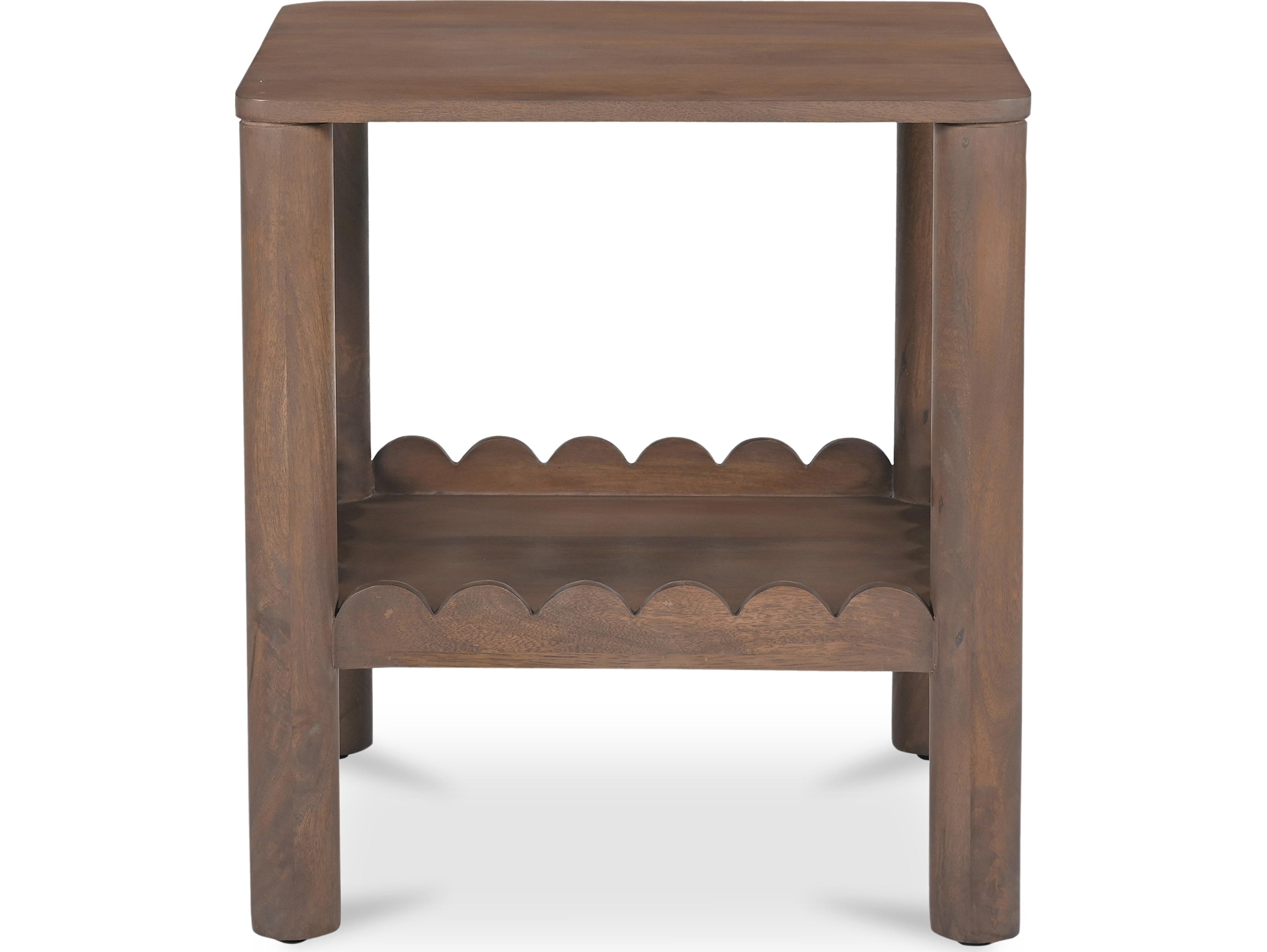 Moe's Home Wiley Square Wood Brown End Table