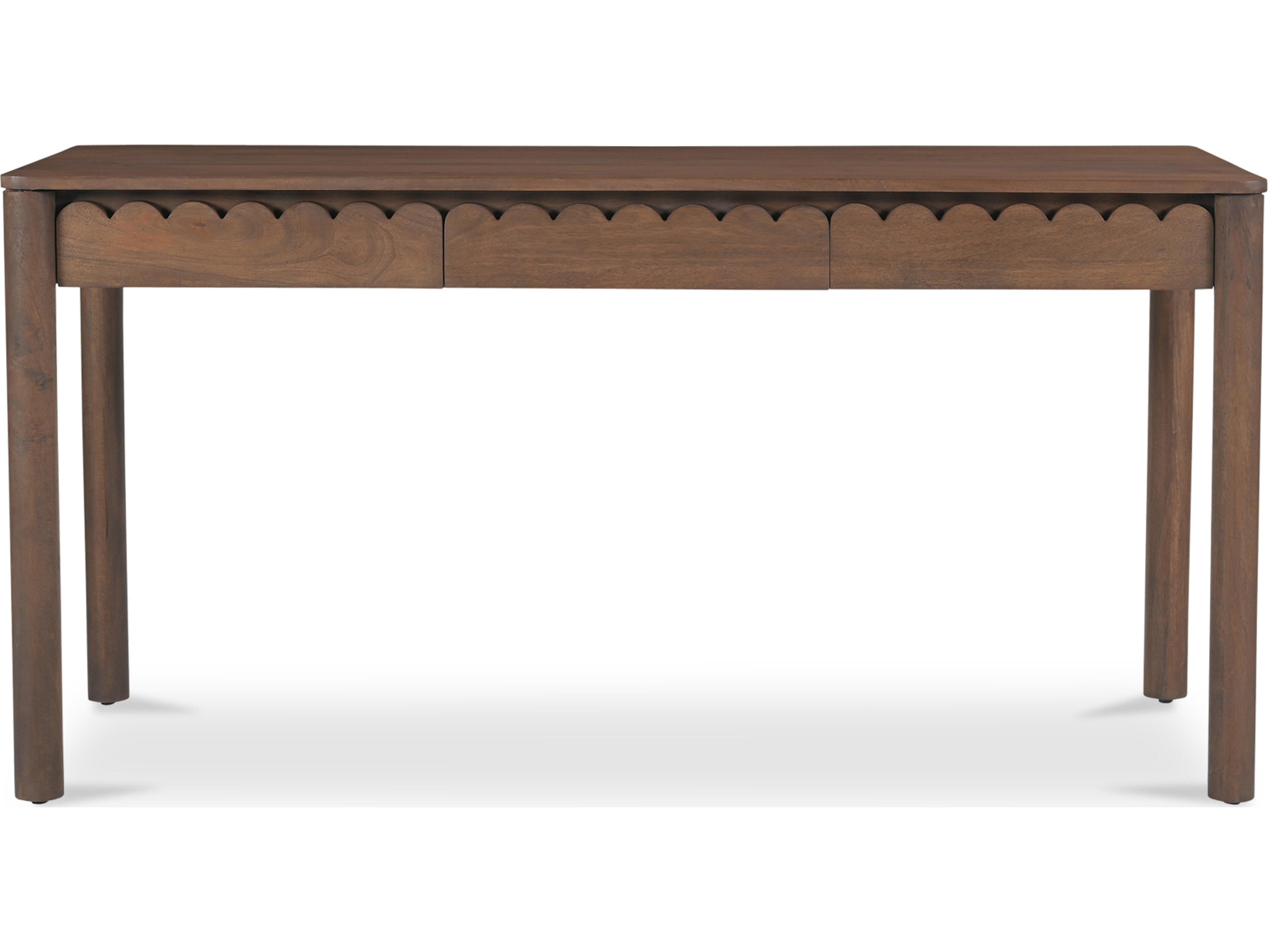 Moe's Home Wiley Brown Mango Wood Writing Desk
