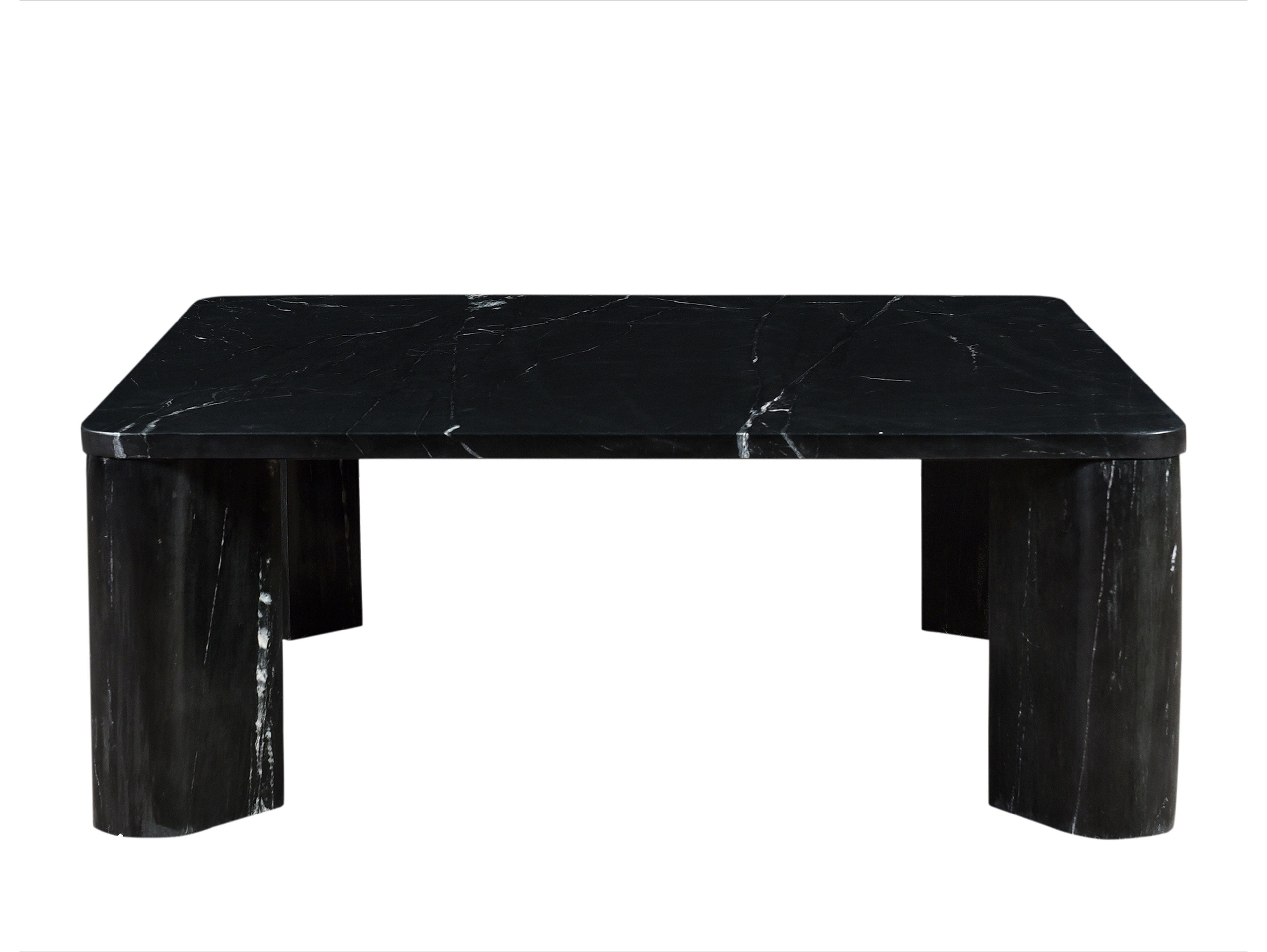 Moe's Home Segment Square Marble Black Coffee Table