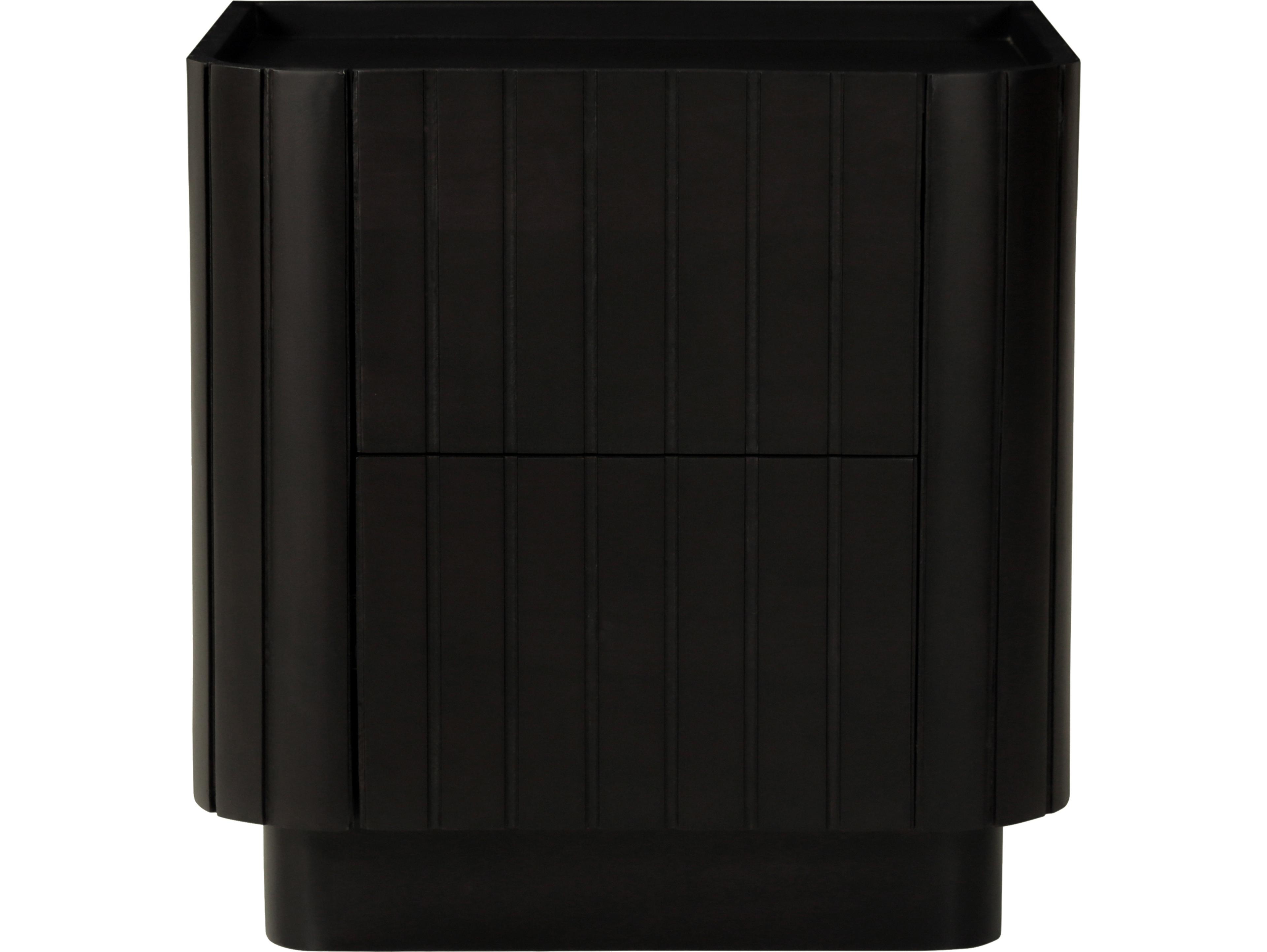 Moe's Home Povera 2-Drawers Acacia Wood Nightstand