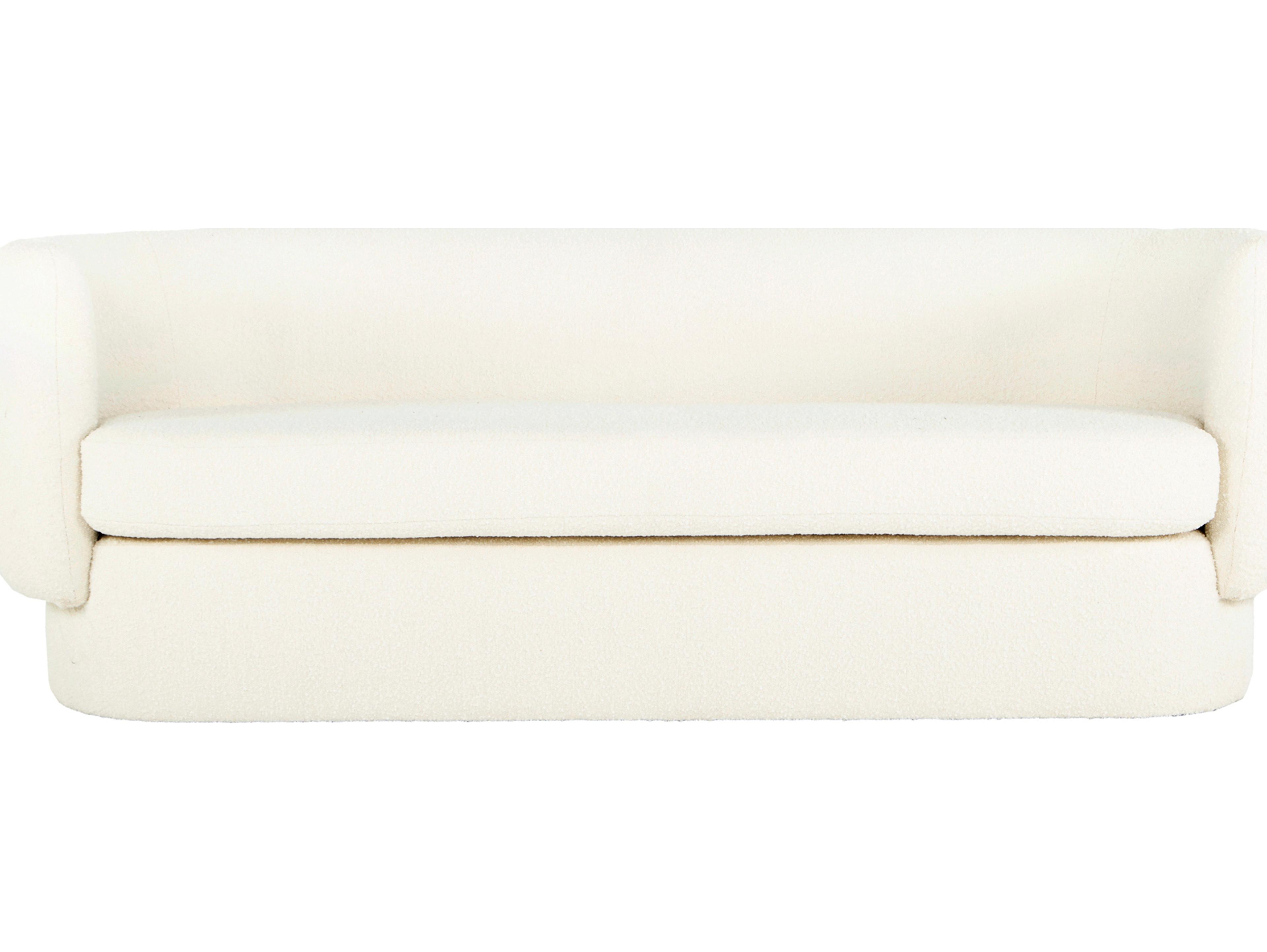 Moe's Home Maya White Upholstered Sofa