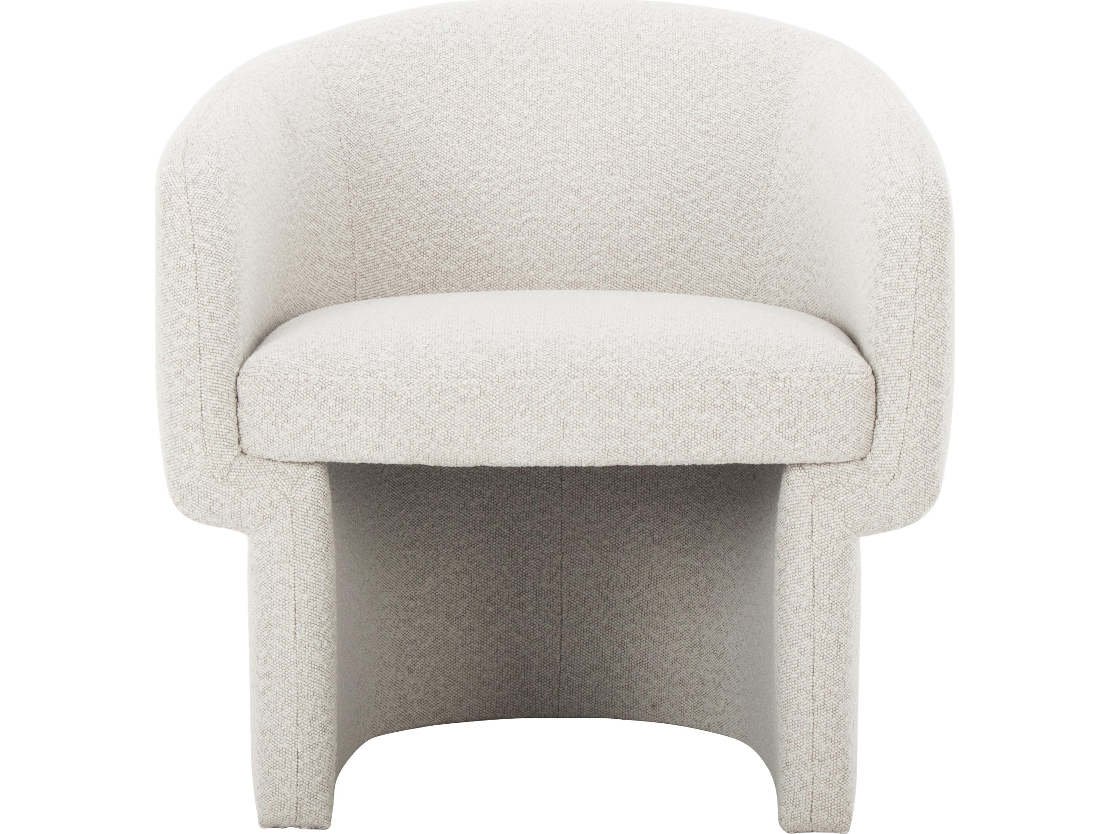 Moe's Home Franco White Fabric Accent Chair