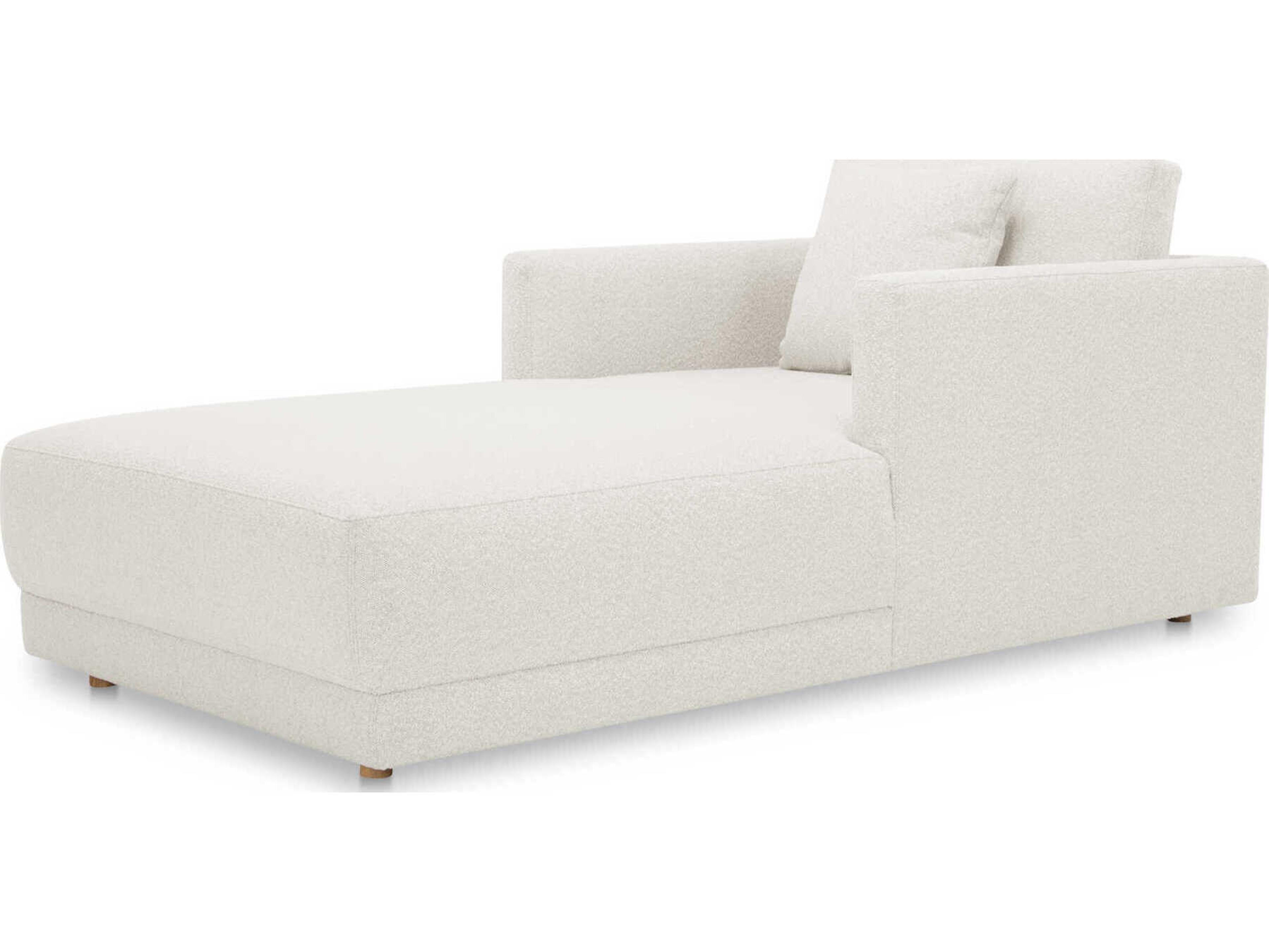 Moe's Home Bryn Oyster White Upholstered Chaise