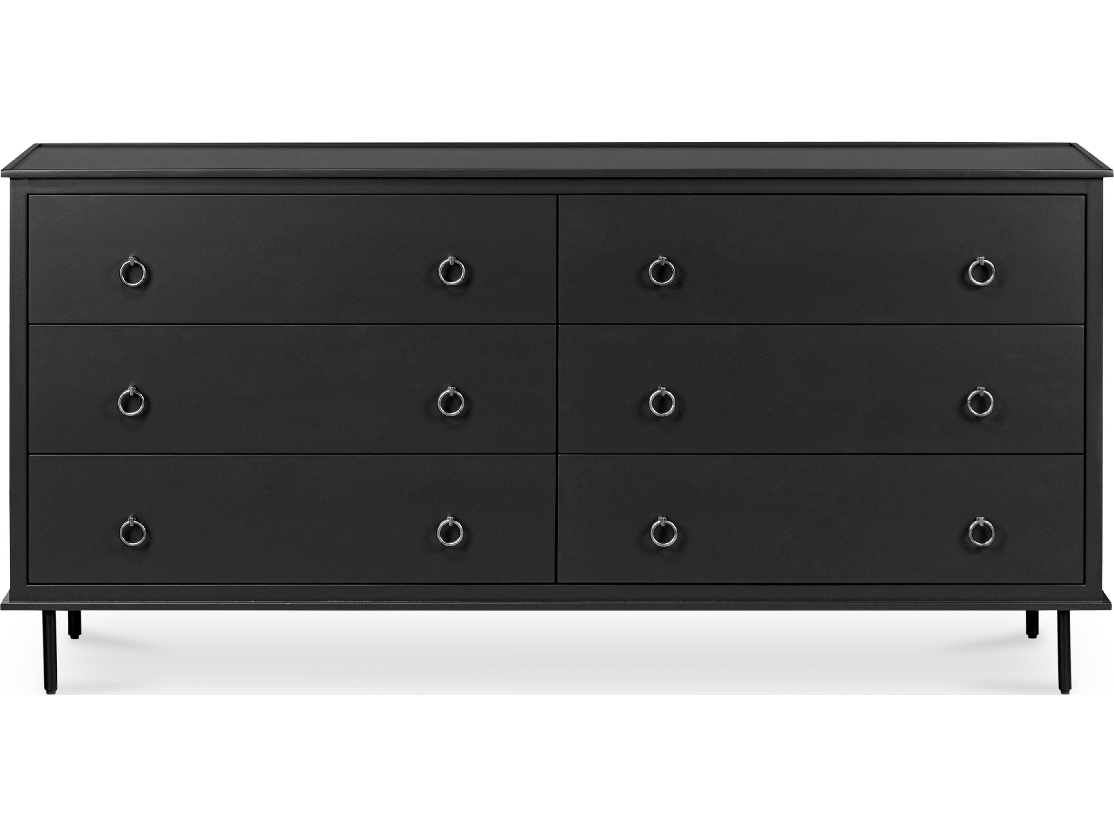 Moe's Home Reagan 6 Drawer Dresser Black
