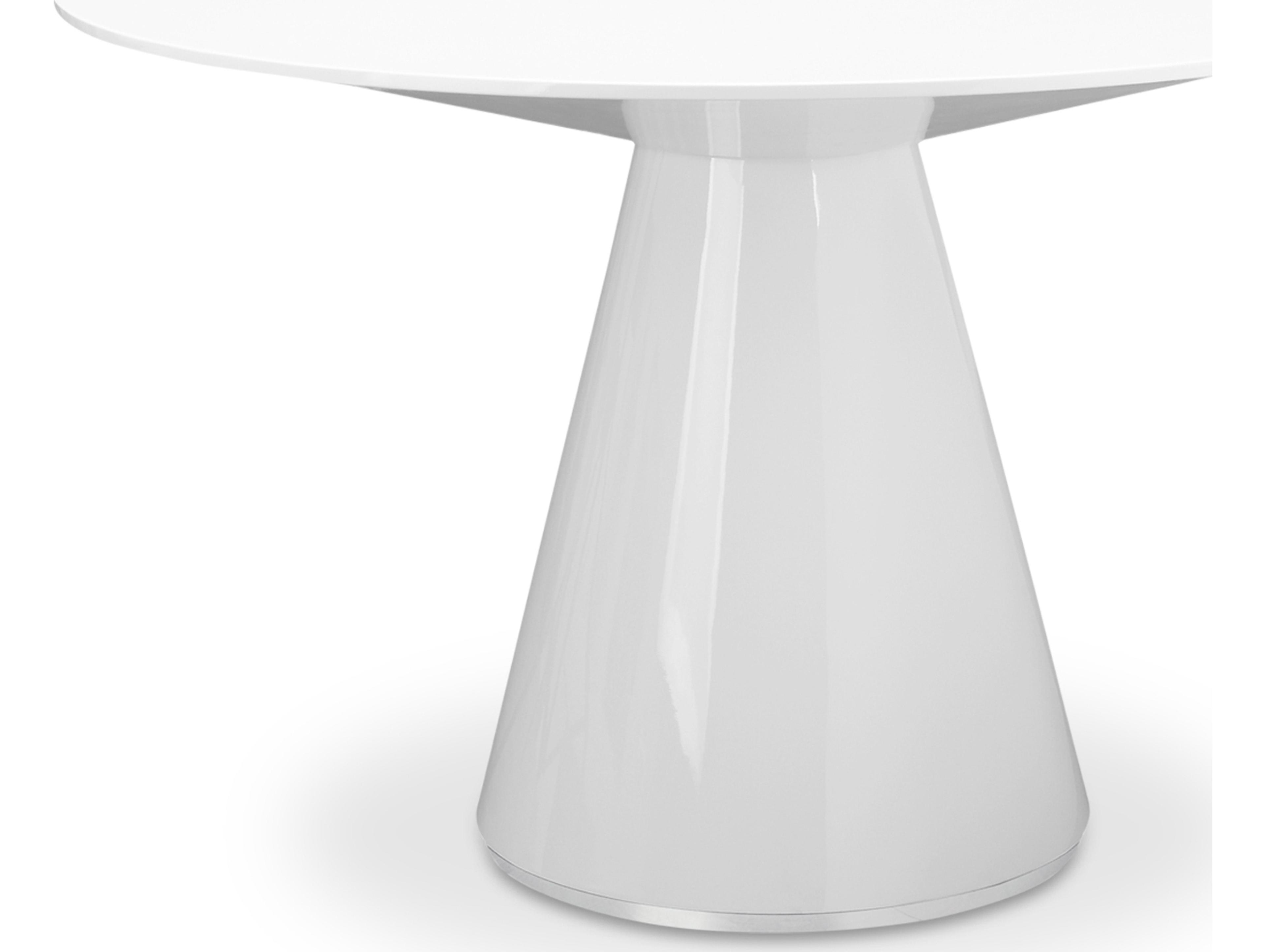 Moe's Home Otago Round 47in Dining Table White