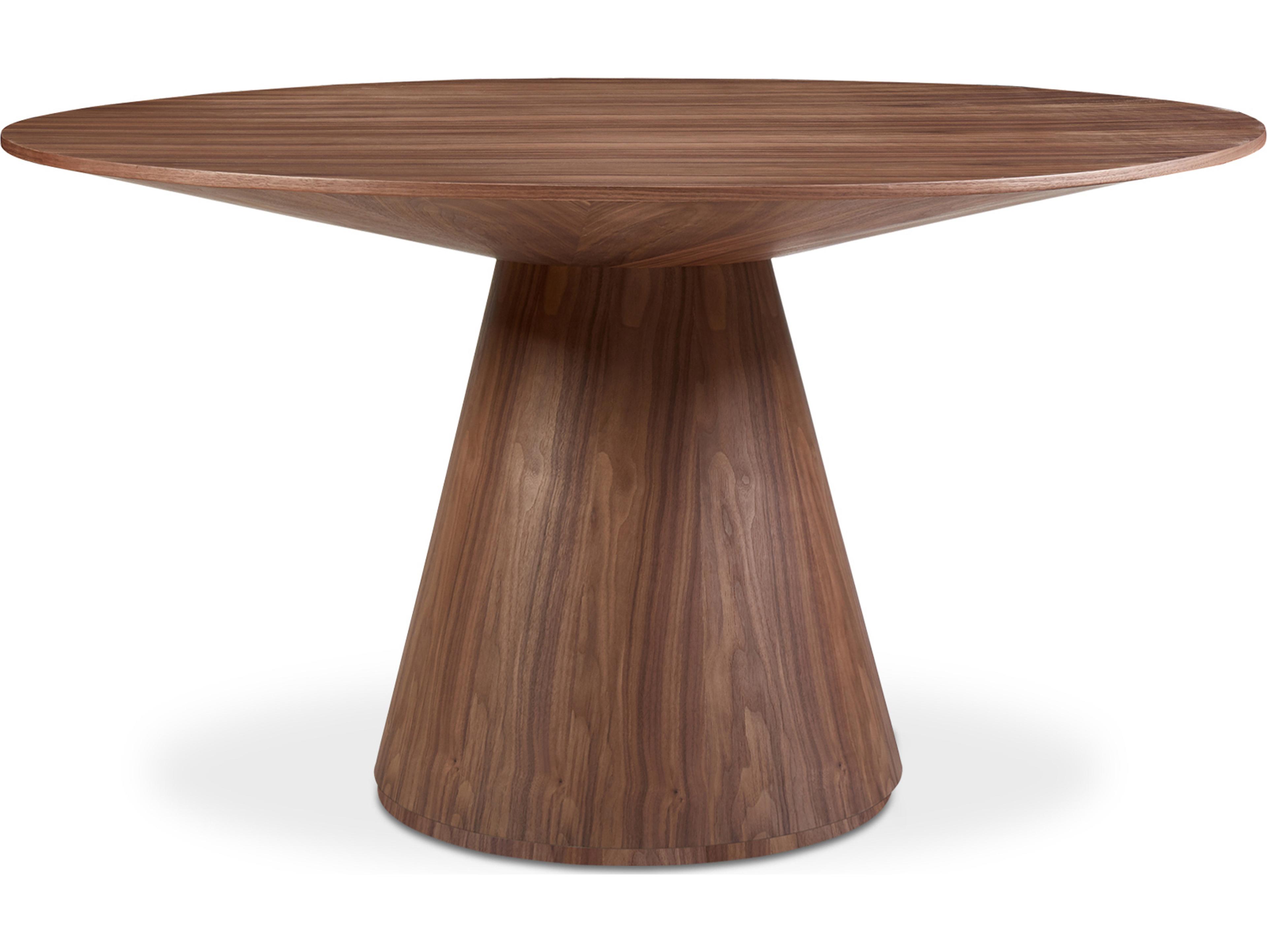 Moe's Home Otago Round 54In Dining Table Walnut Brown