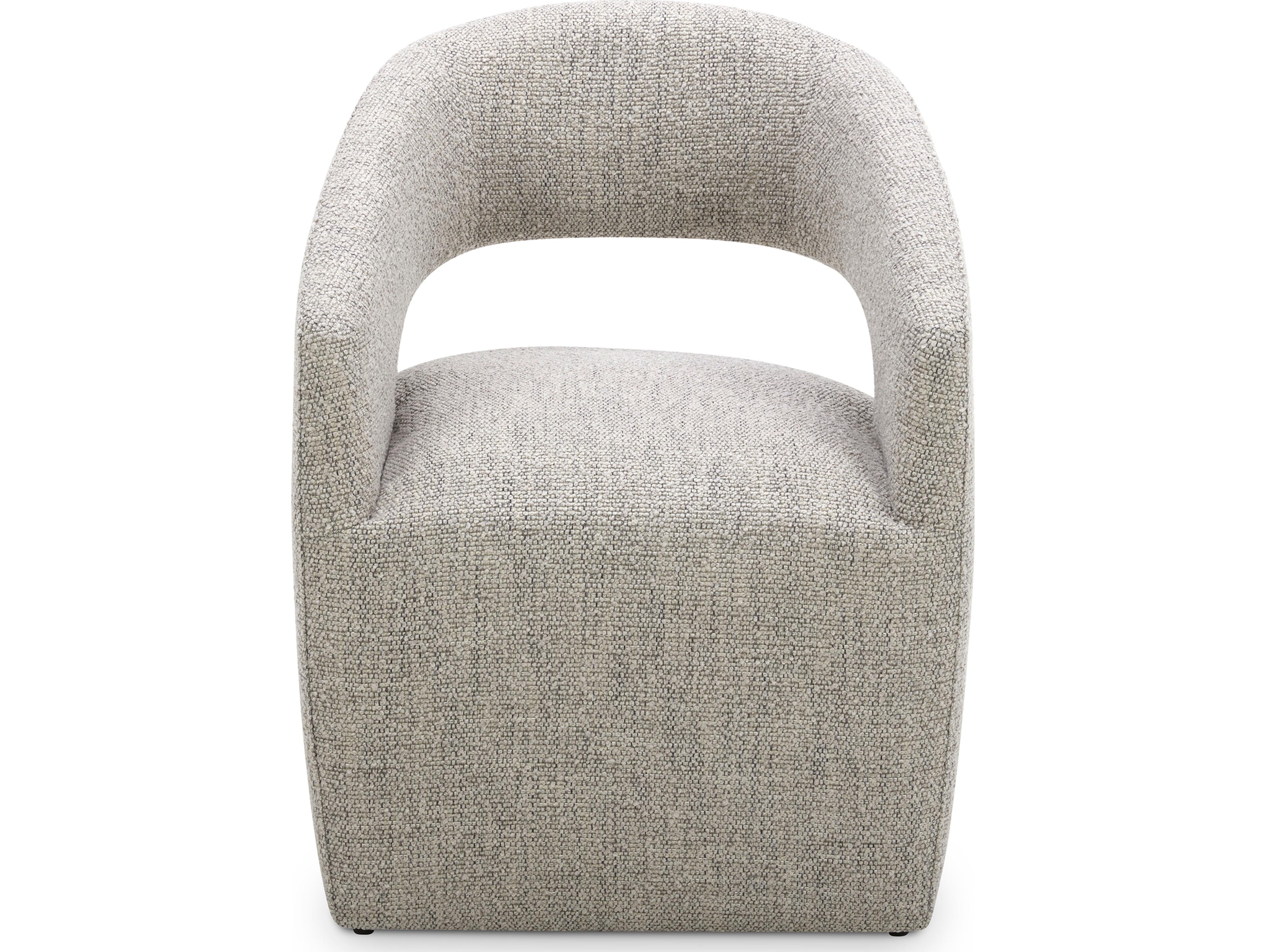 Barrow Gray Upholstered Arm Dining Chair