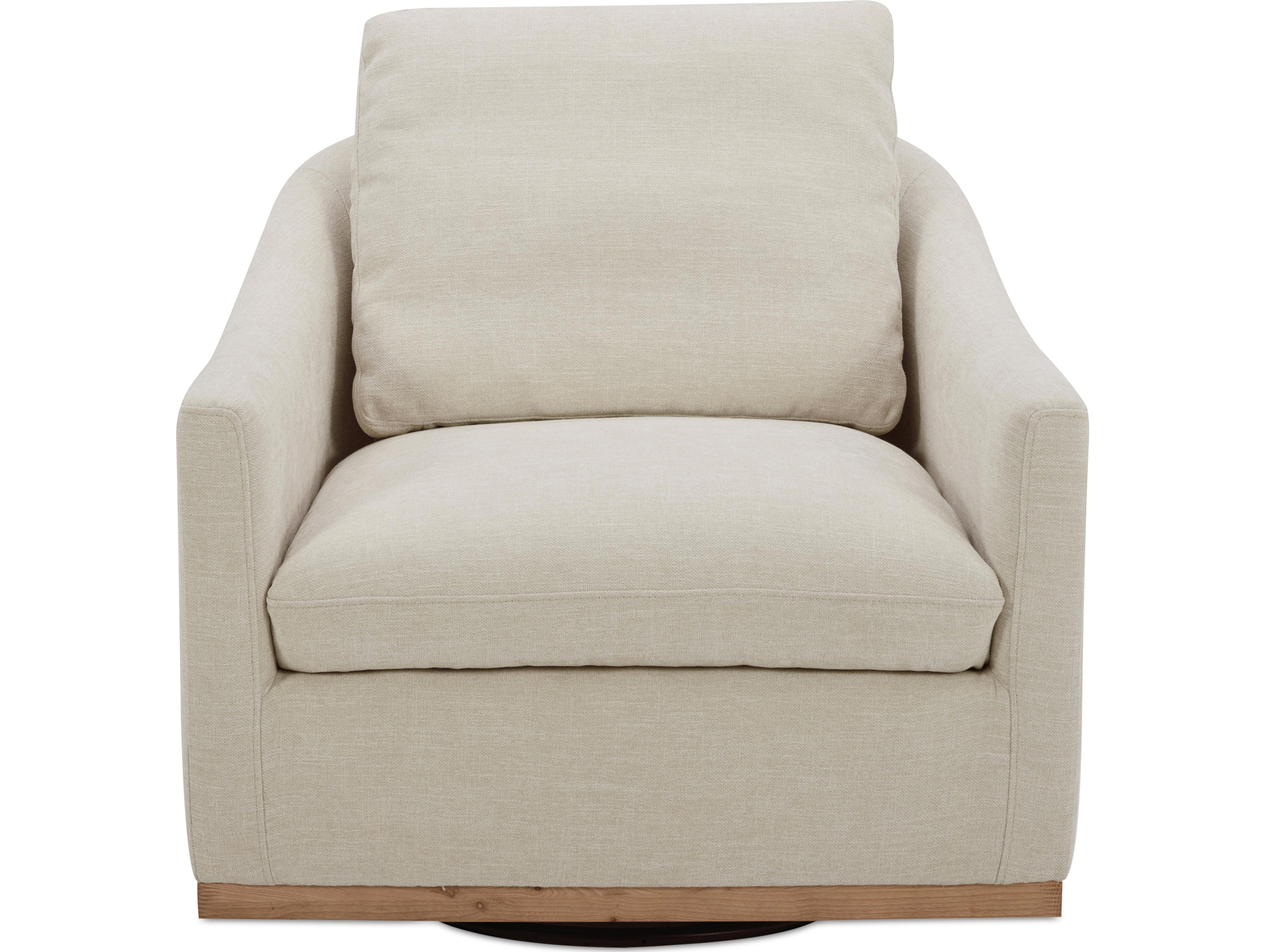 Moe's Home Linden Swivel Beige Fabric Accent Chair