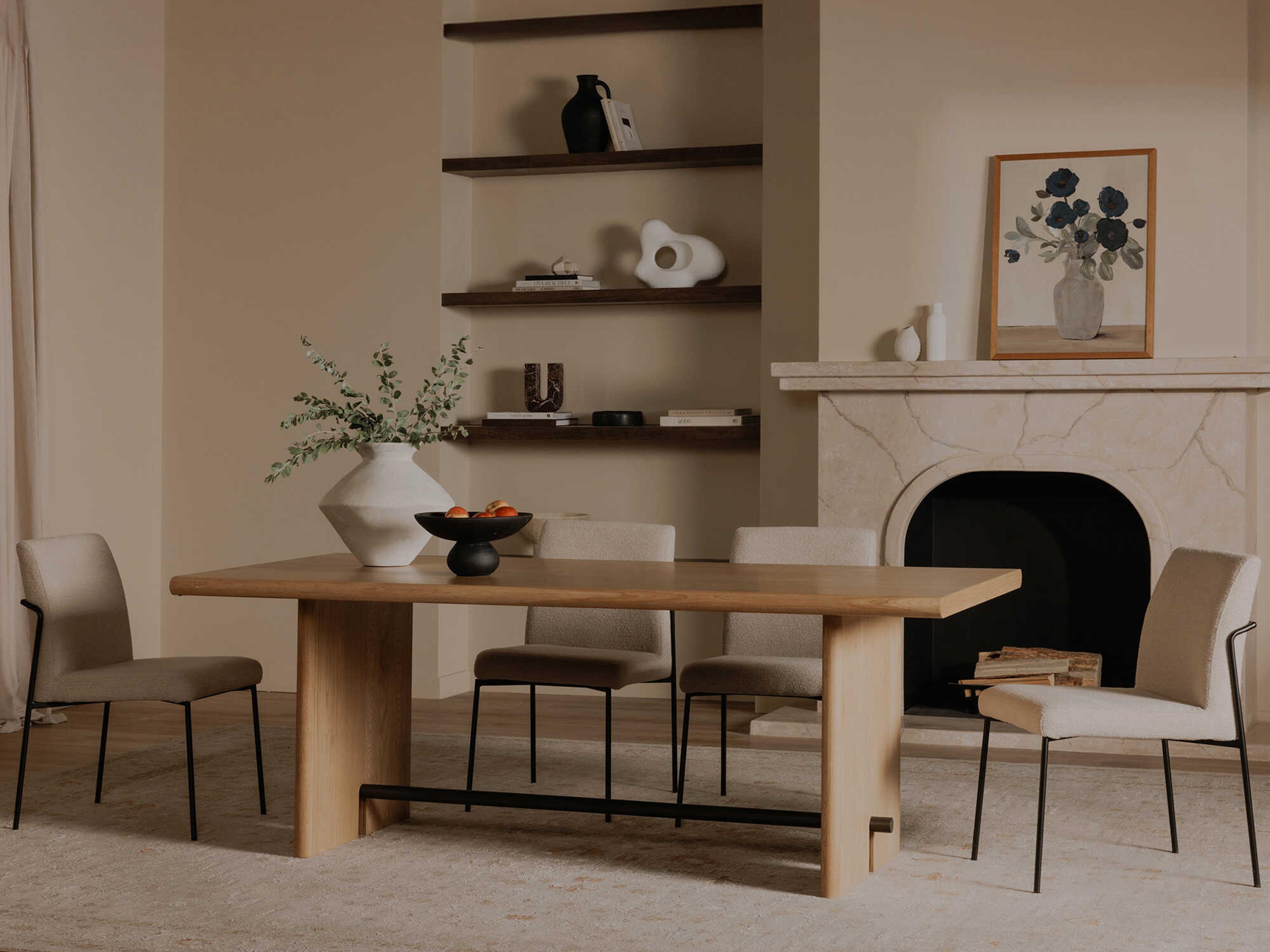 Moe's Home Madison Oak Wood Dining Room Set